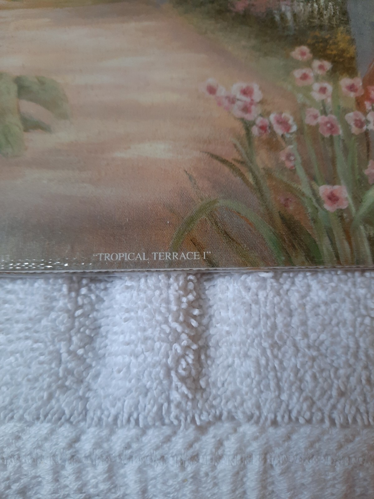 Vivian Flasch Print 2002 "Tropical Terrace 1" Home Decor. Art