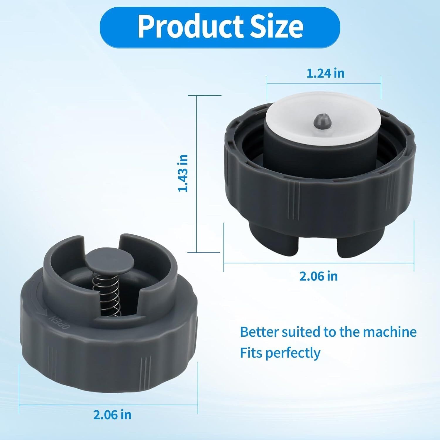 Cap Valve Assembly Opal Ice Maker Water Tank Compatible GE Profile Opal 2.0&1.0