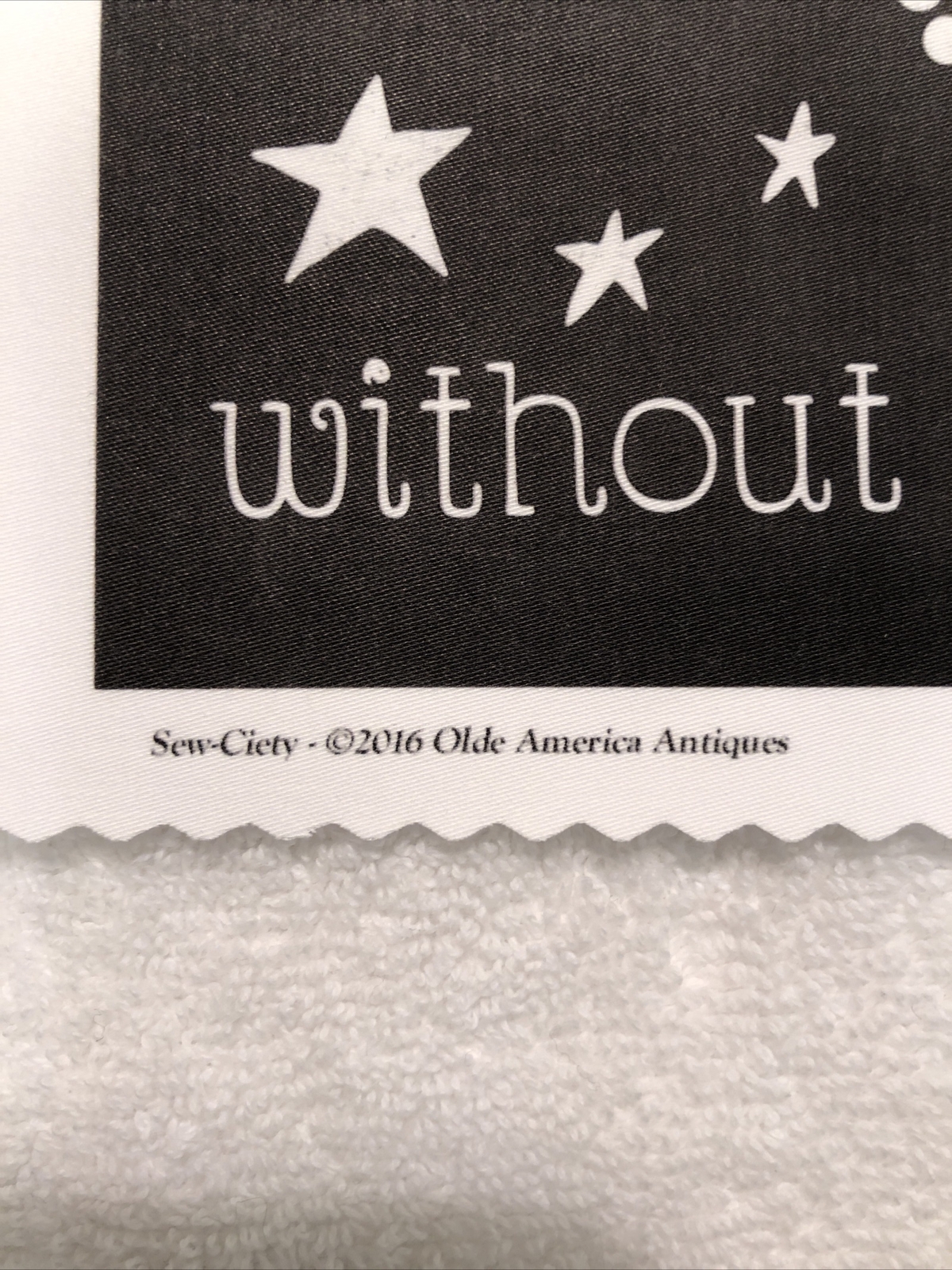 Stars Can't Shine Without Darkness Giclee Fine Art Print on Cloth Ready-To-Sew!!