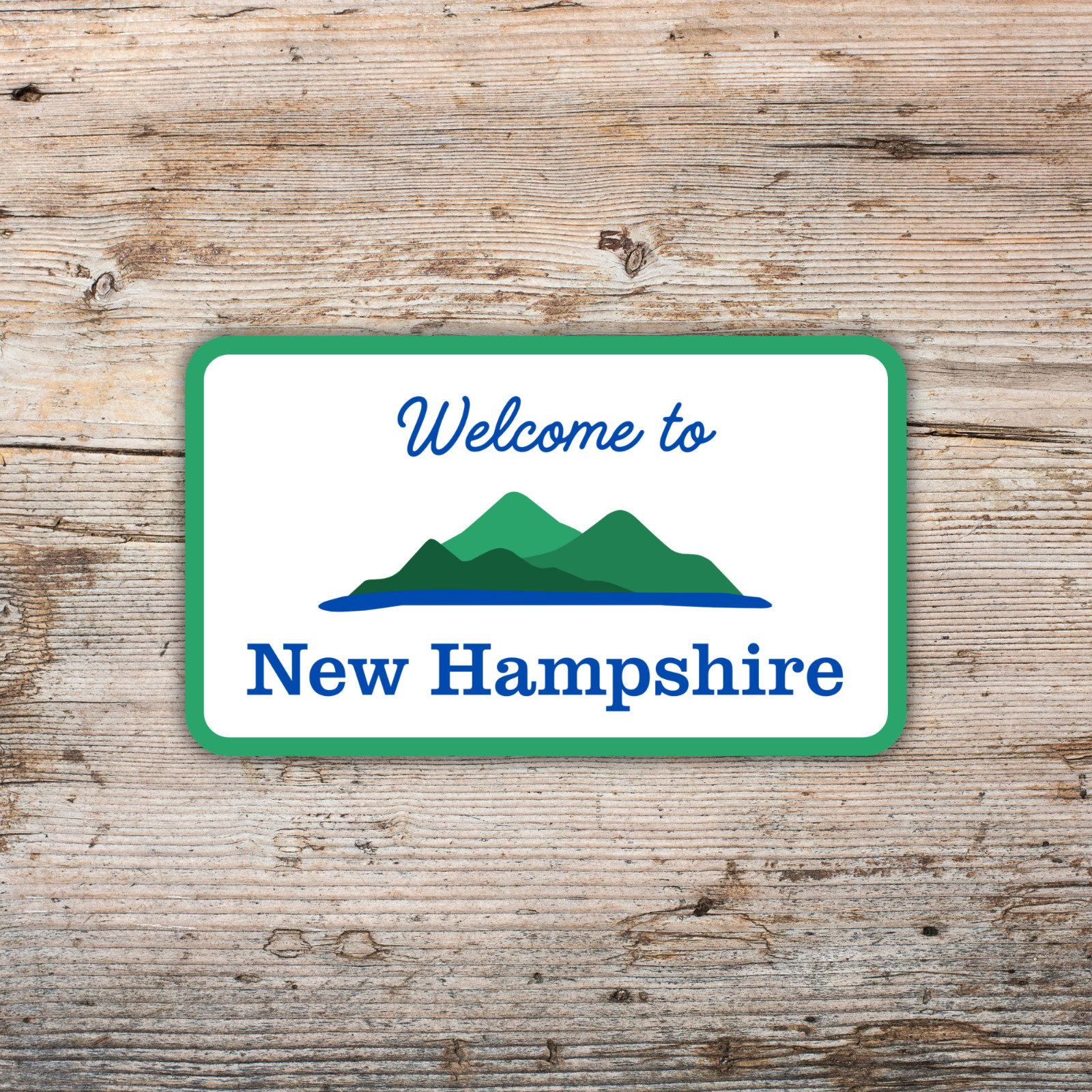 Welcome to New Hampshire Sticker The Granite State Vinyl Waterproof Decal
