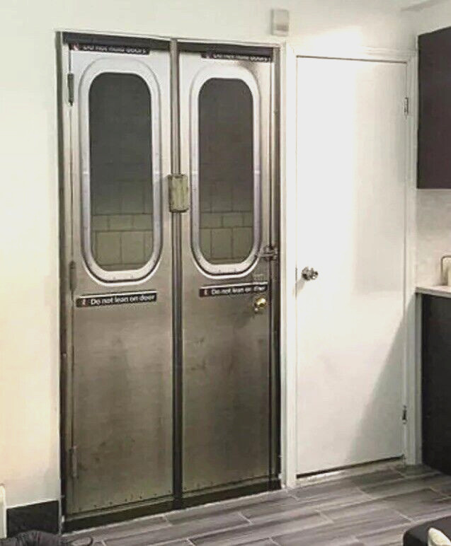New York City Subway Car Door Mural, NYC Door Wrap. Laminated Decal. Single Piec