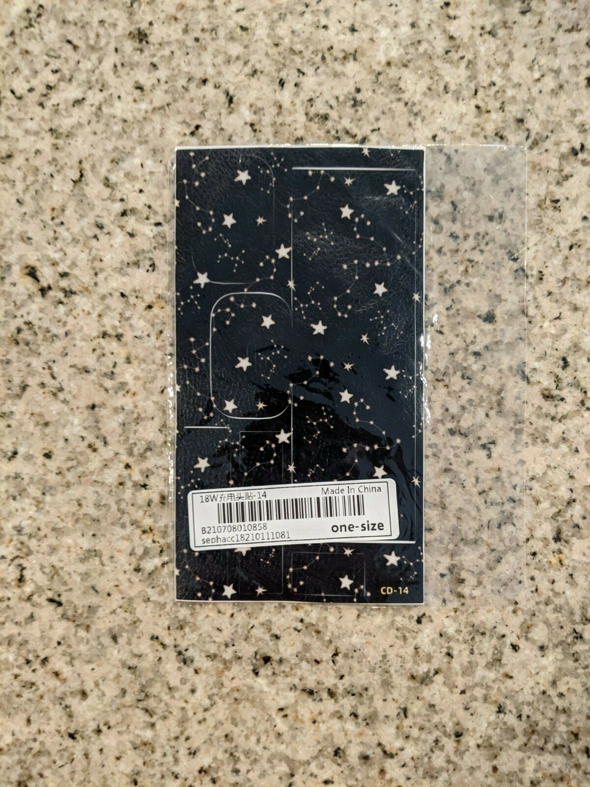 1 sheet Star Pattern Charger Head Sticker