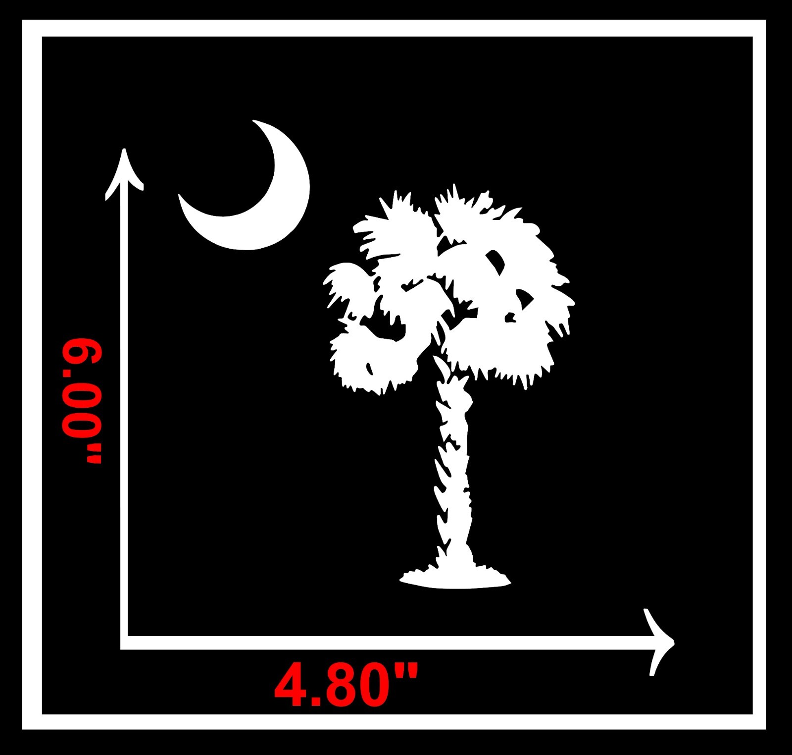 South Carolina Palmetto Tree Car Truck Window Vinyl Decal Sticker many color