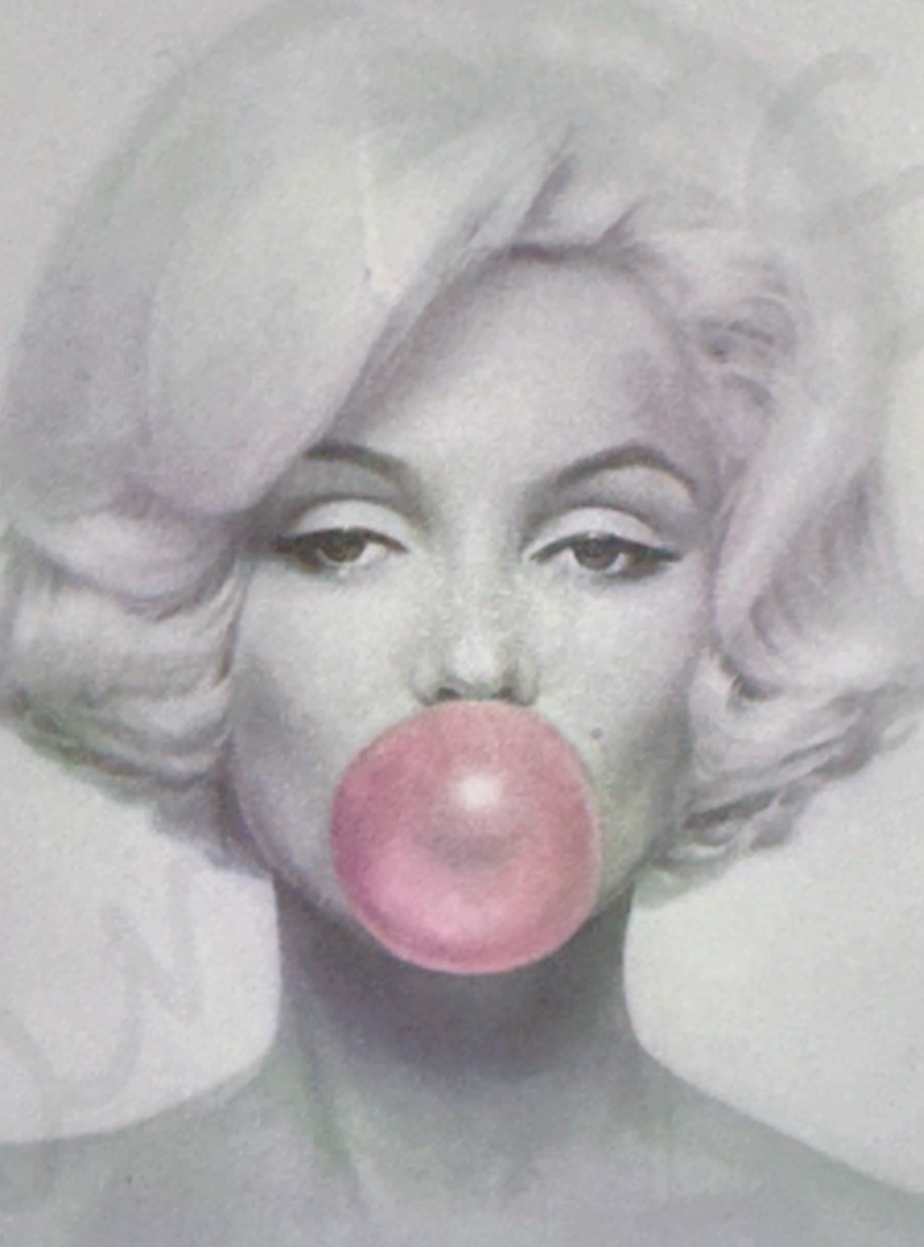 MARILYN MONROE STICKER✨💋🍬🌸🍬💋✨2 3/4” X 2”✨Bubblegum✨SEXY & Beautiful✨🩷💫
