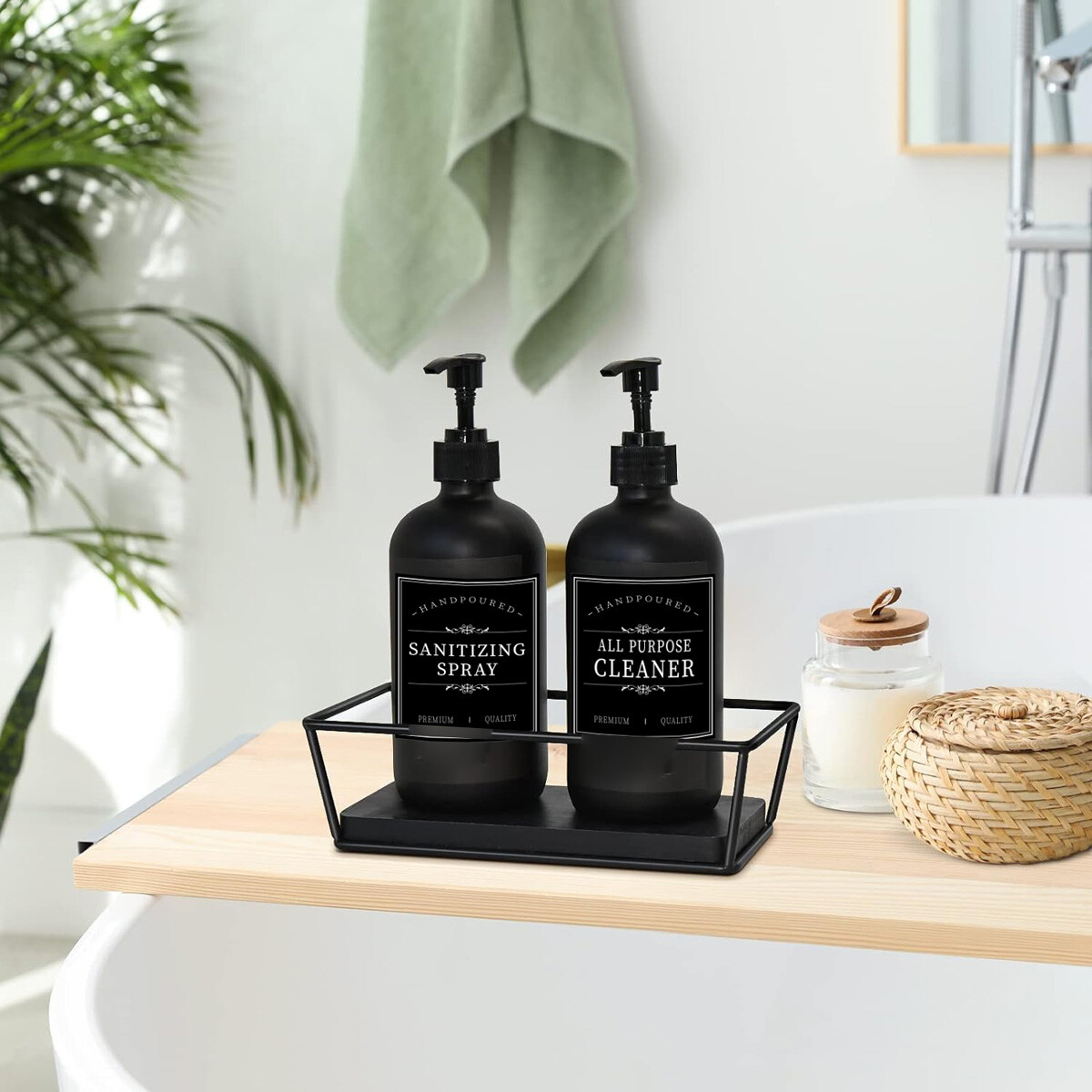Shampoo Bottle Label Sticker Waterproof Body Wash Lotion Hand Dish Soap Decal