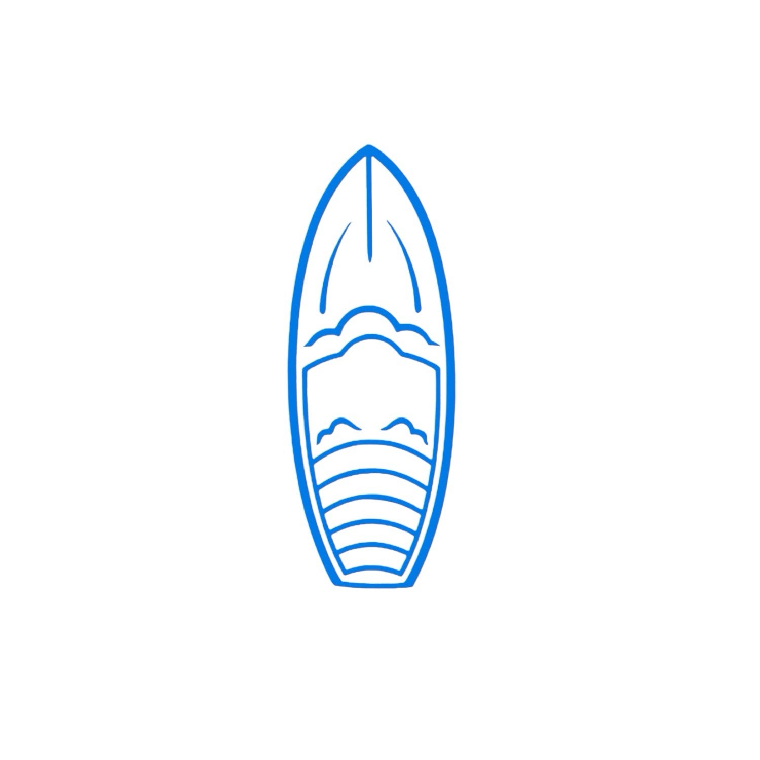 Surfboard Vinyl Decal for car Windows Laptops Any Smooth Surface design #17