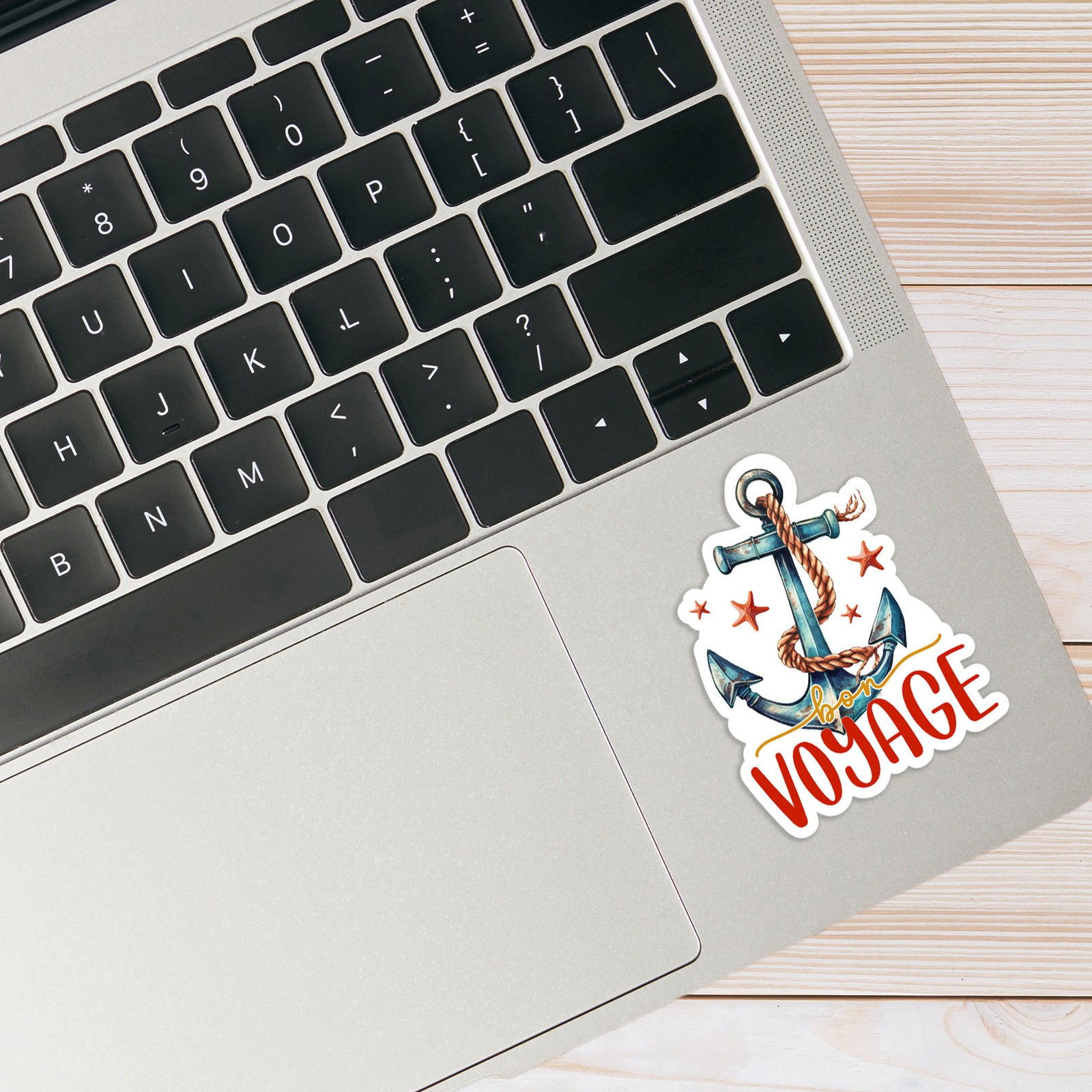 Bon Voyage Anchor – Vinyl Decal Sticker – Car Window Laptop – #906