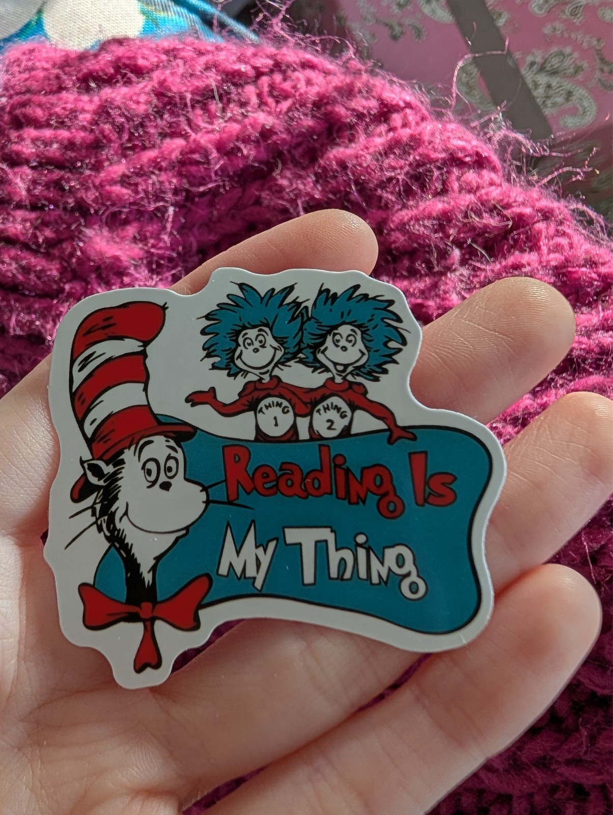 Dr. Seuss Sticker, Thing 1, Thing 2