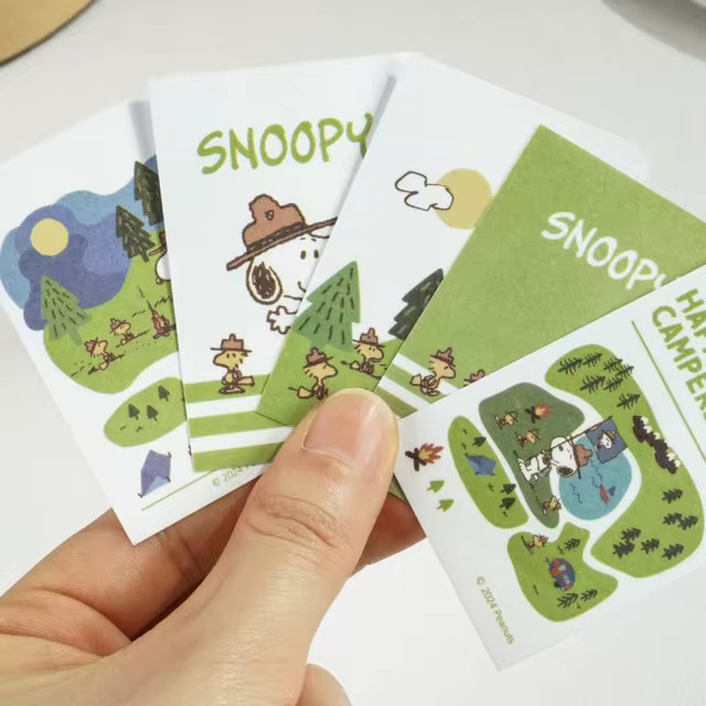 48 PEANUTS SNOOPY-BEAGLE SCOUTS Inspired Stickers, – Phone, Water Bottle, Laptop