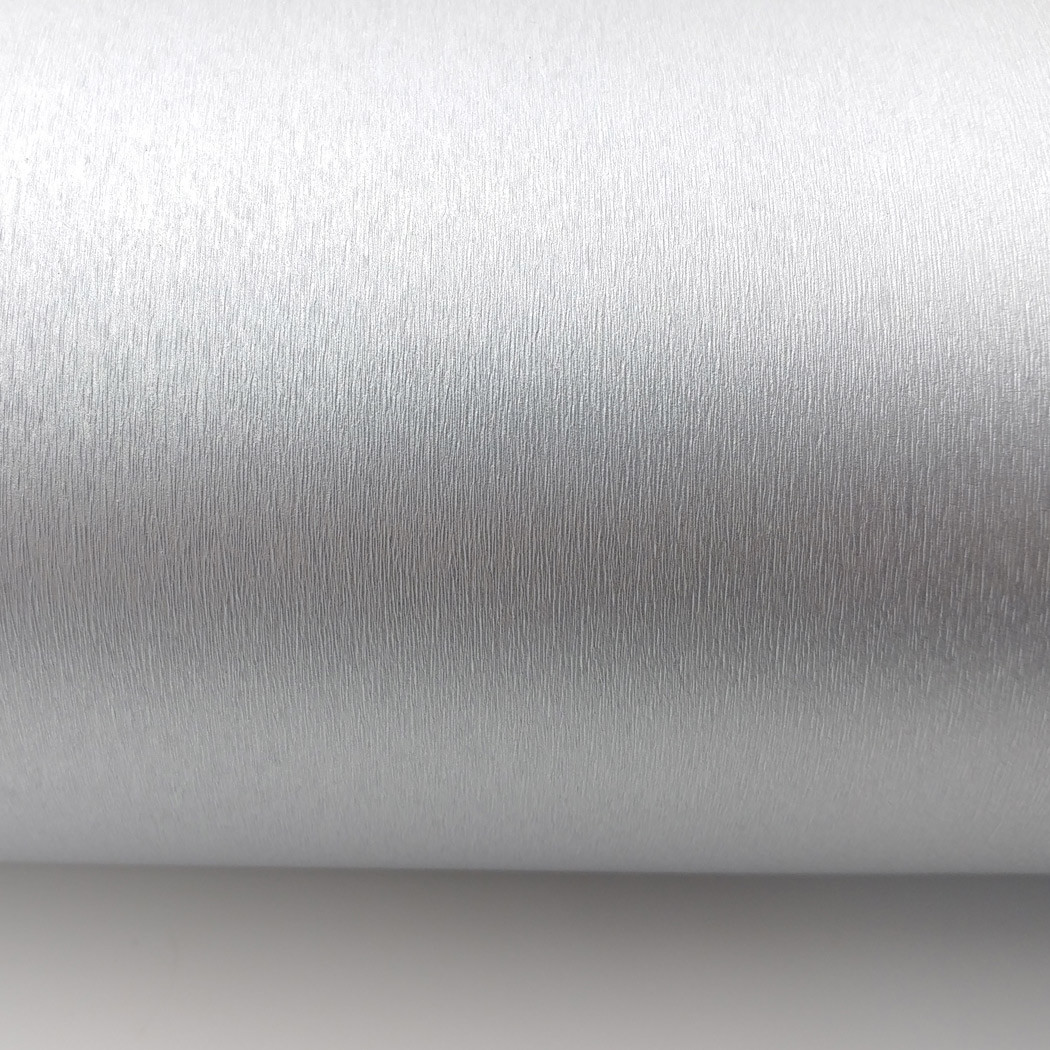 Peel & Stick Brushed Metallic Contact Paper Silver for Cabinet Shelf Liner