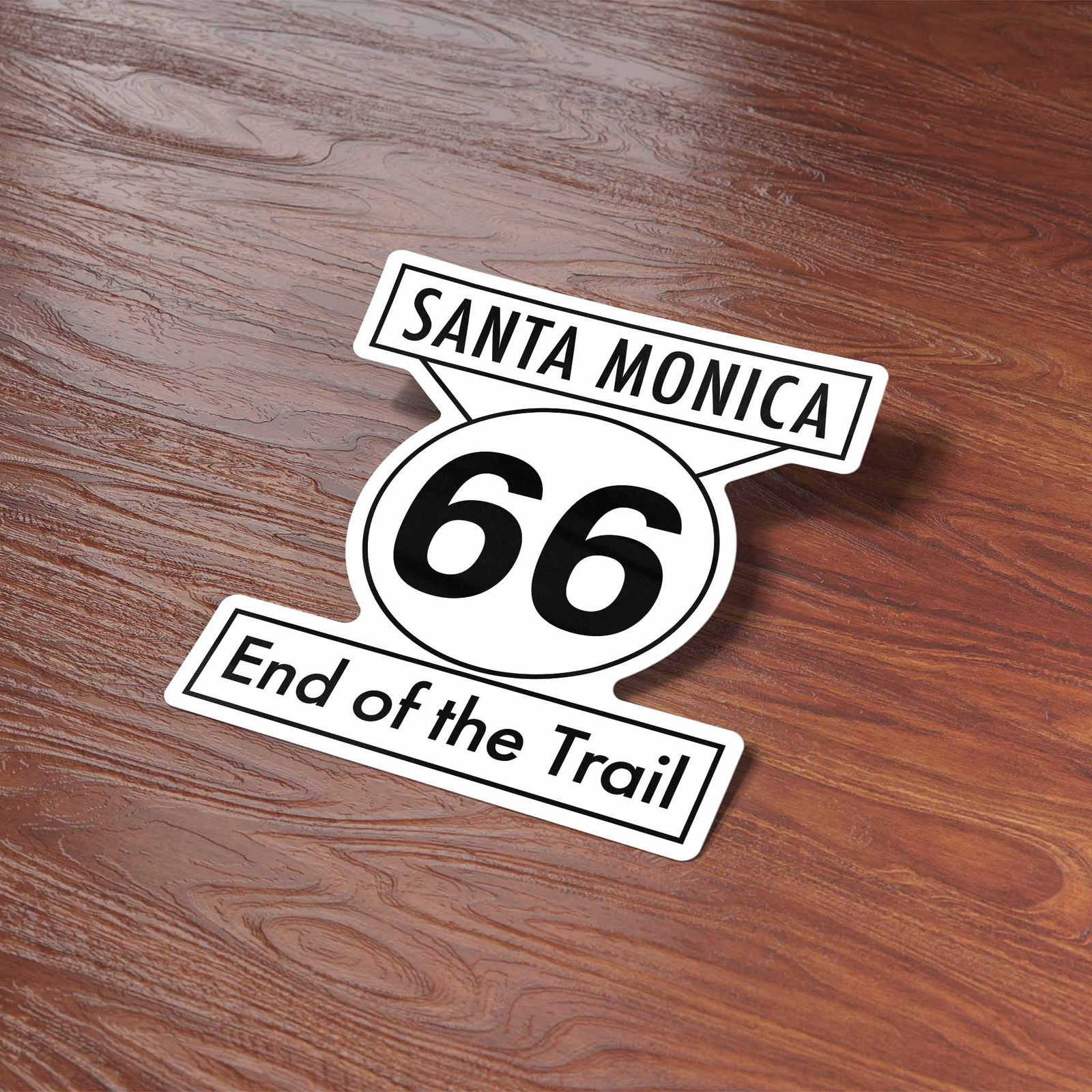 Santa Monica End of Route 66 Sticker – Southern California Decal