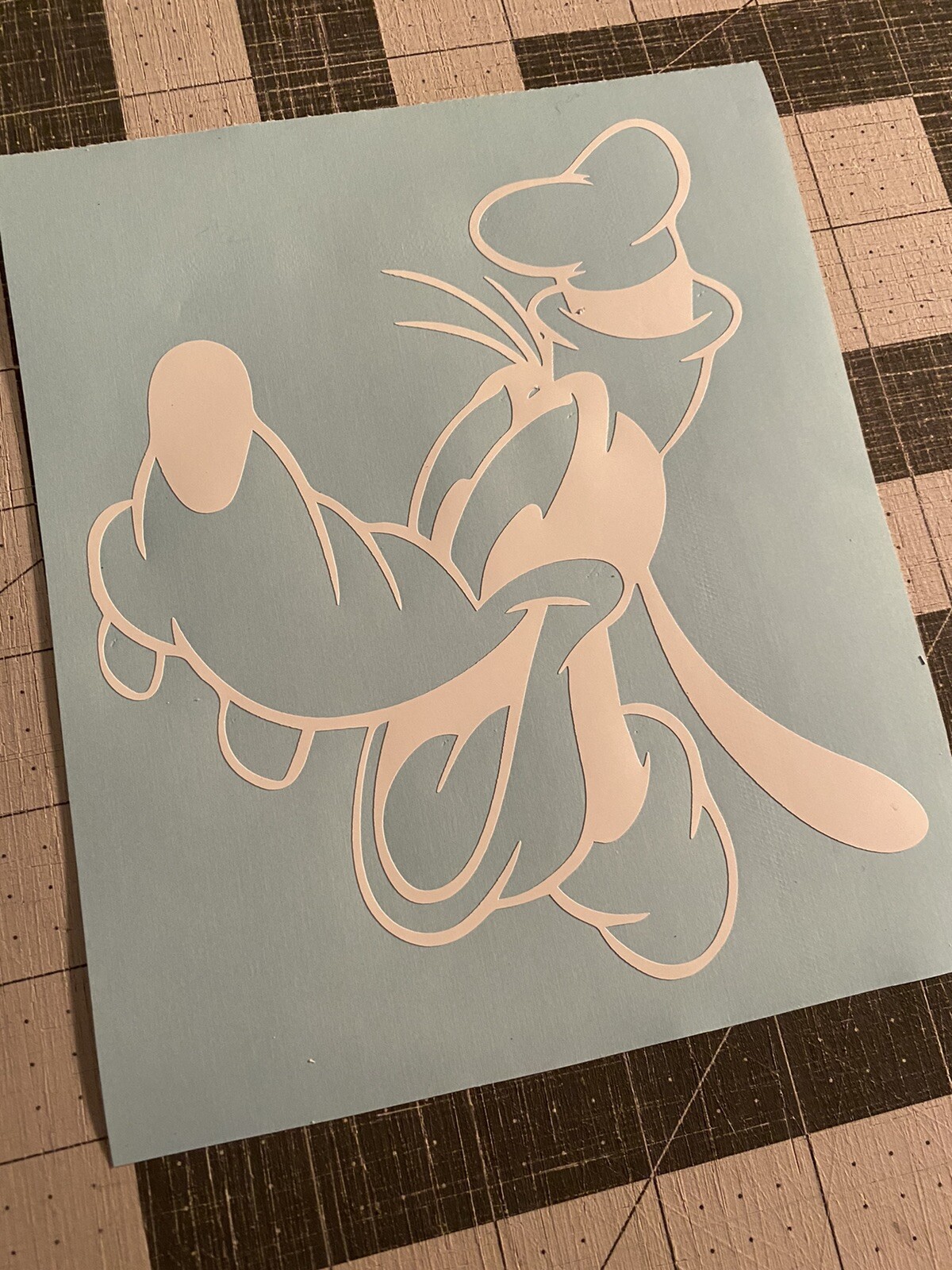Vinyl Decal for Window – Goofy Face (Disney), Various Sizes & Colors