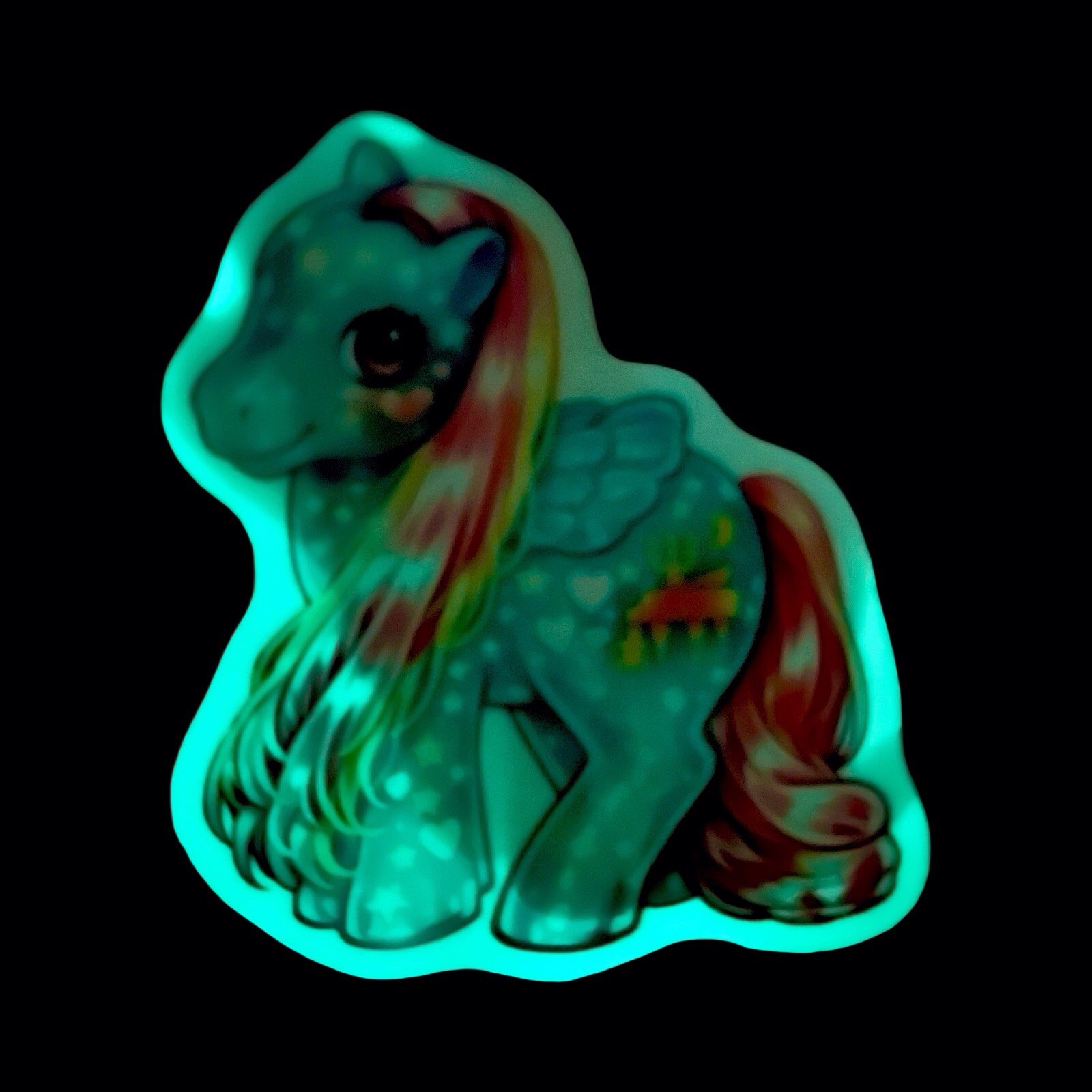 My Little Pony Glow In The Dark Sticker Glow n' Show Starglow Retro Decal