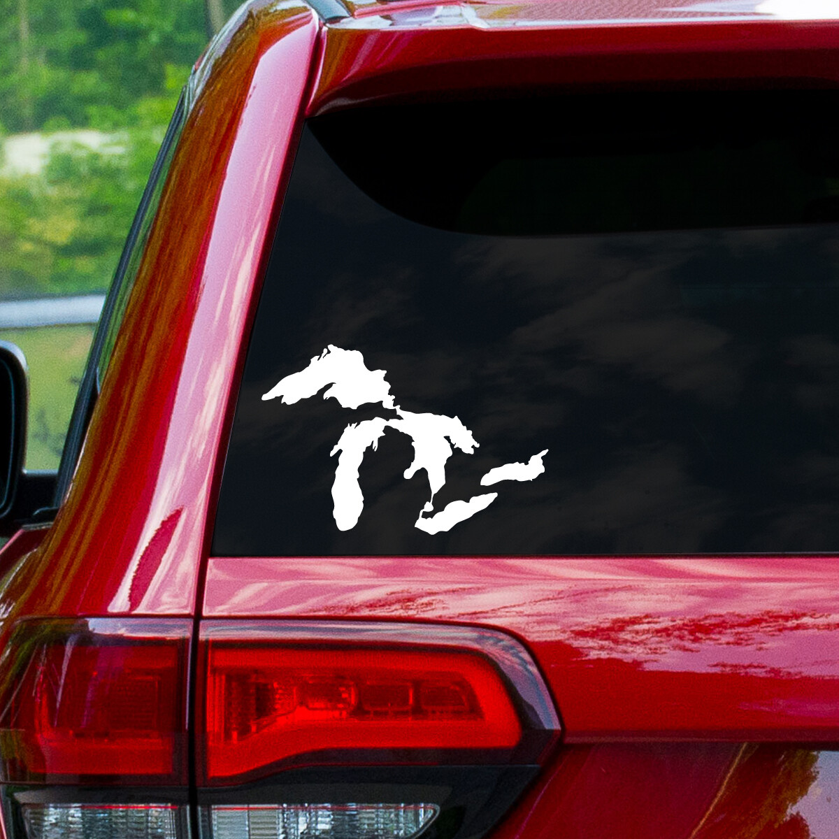 Michigan Great Lakes Silhouette 4" Decal Window Sticker – 28 Different Colors!