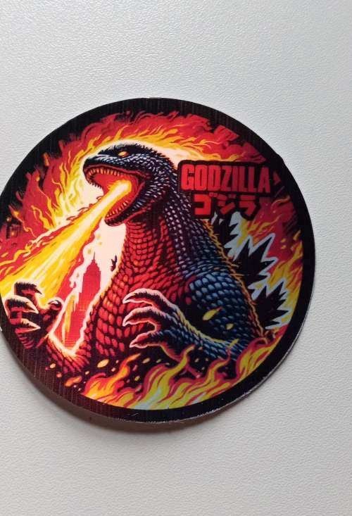 Godzilla Fire 3 Inch Waterproof Vinyl Holographic Sticker