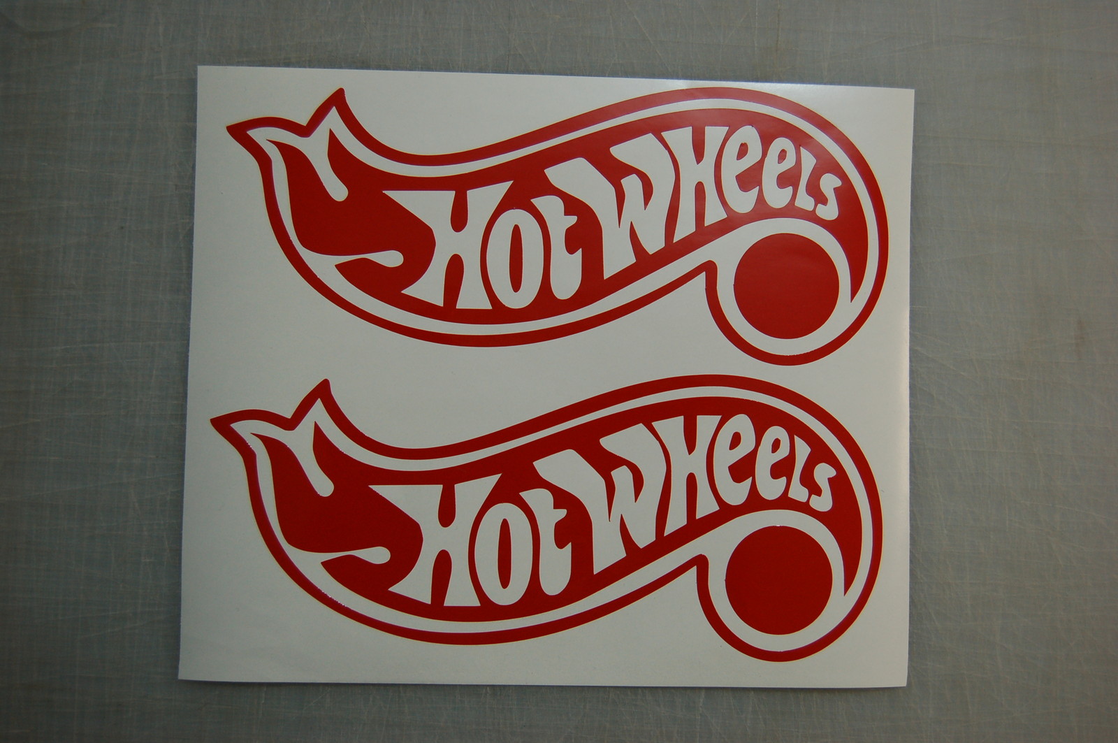 2X hot wheels hotwheels logo Bumper sticker decal cars trucks boats wall vinyl