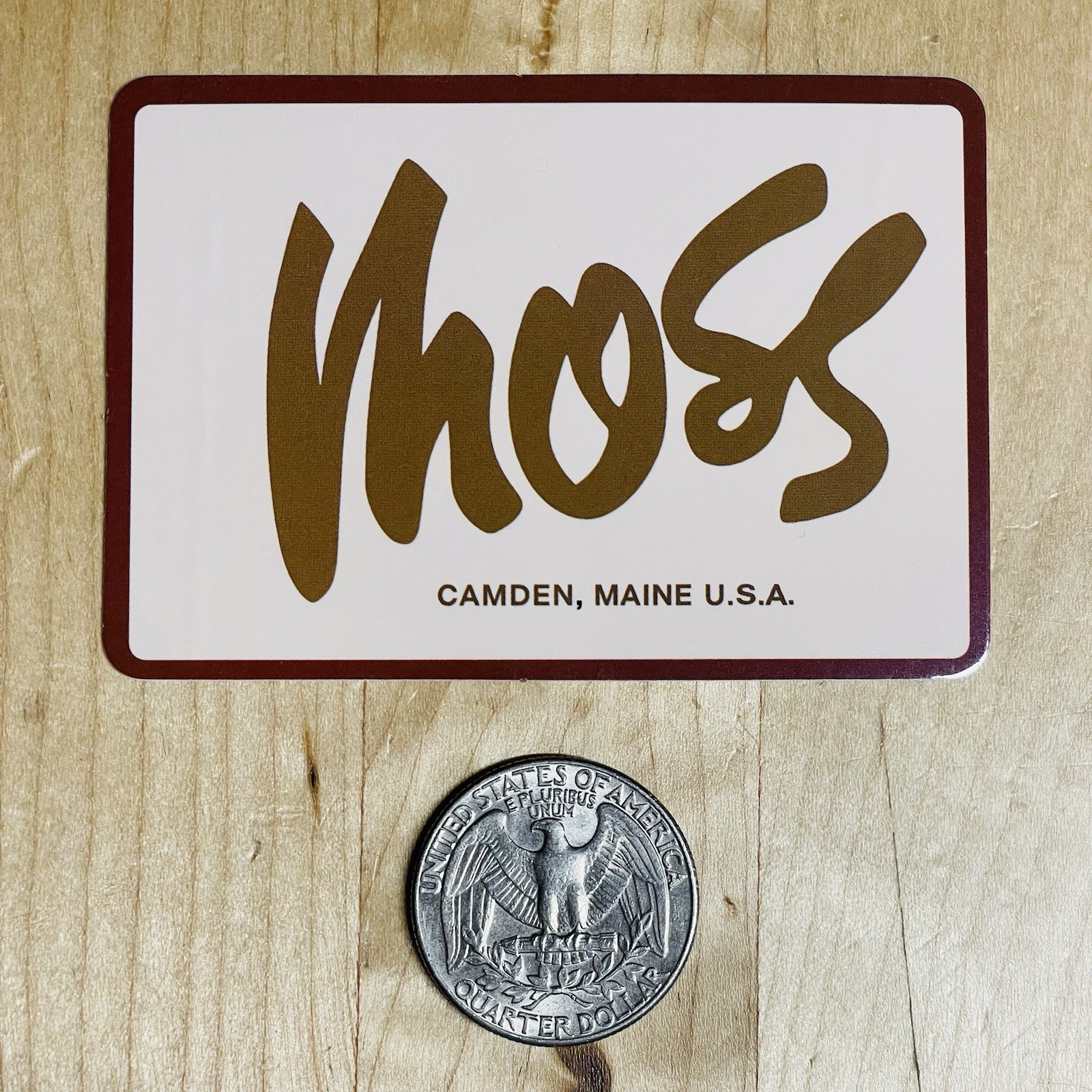 Moss Tents 3" Glossy Vinyl Outdoor Sticker Camping Hiking Camden Maine USA Decal