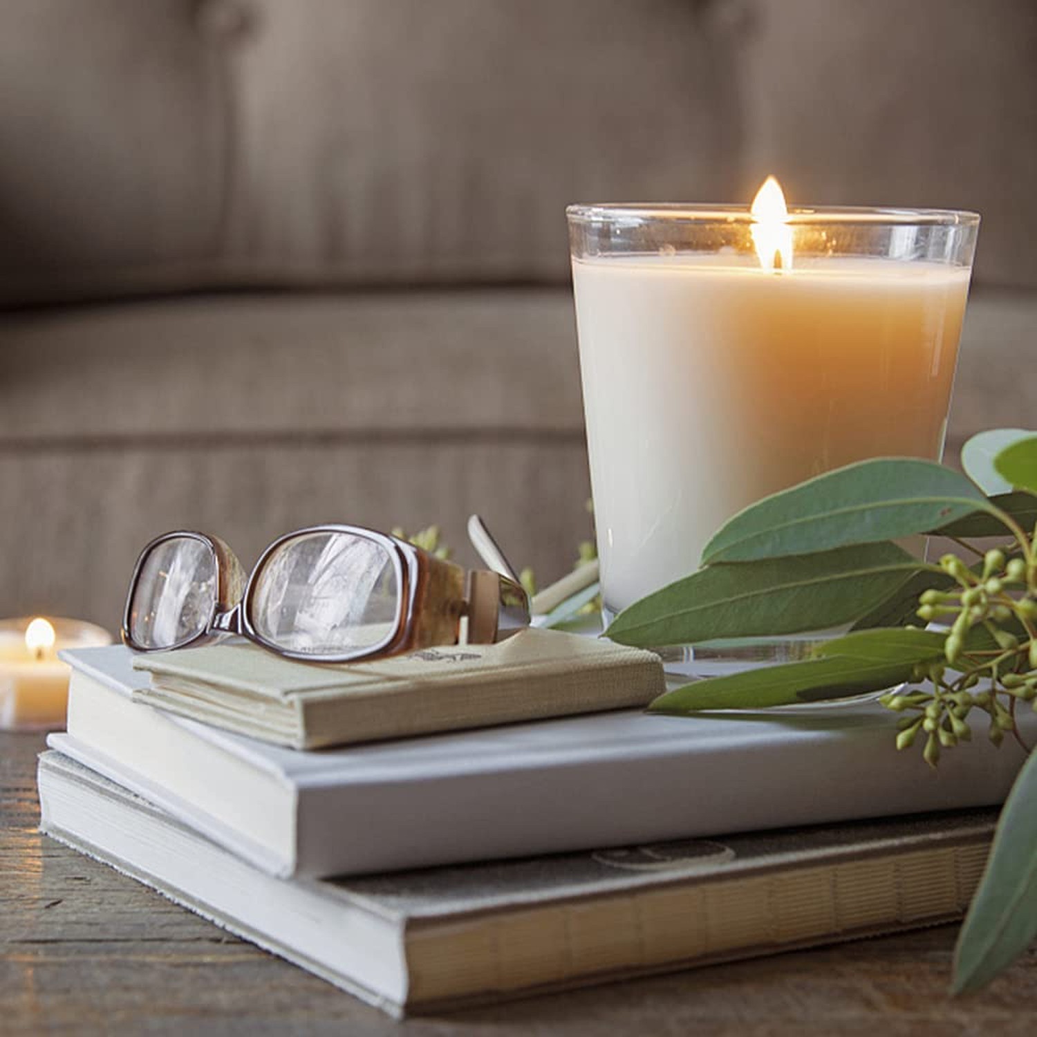 20 Packs Unscented White Votive Candles in Glass, Small 2 Inch Natural Soy Wa…