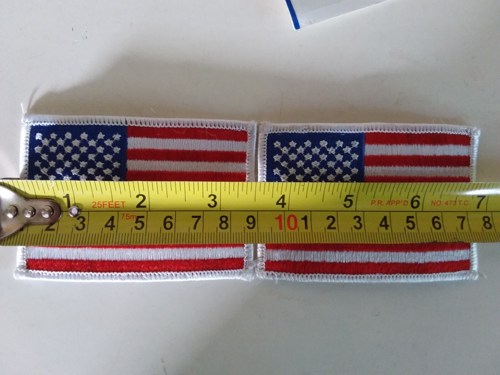 Patriotic USA Letters Static Window Stickers Decals + 2 Flag Patches 4th of July