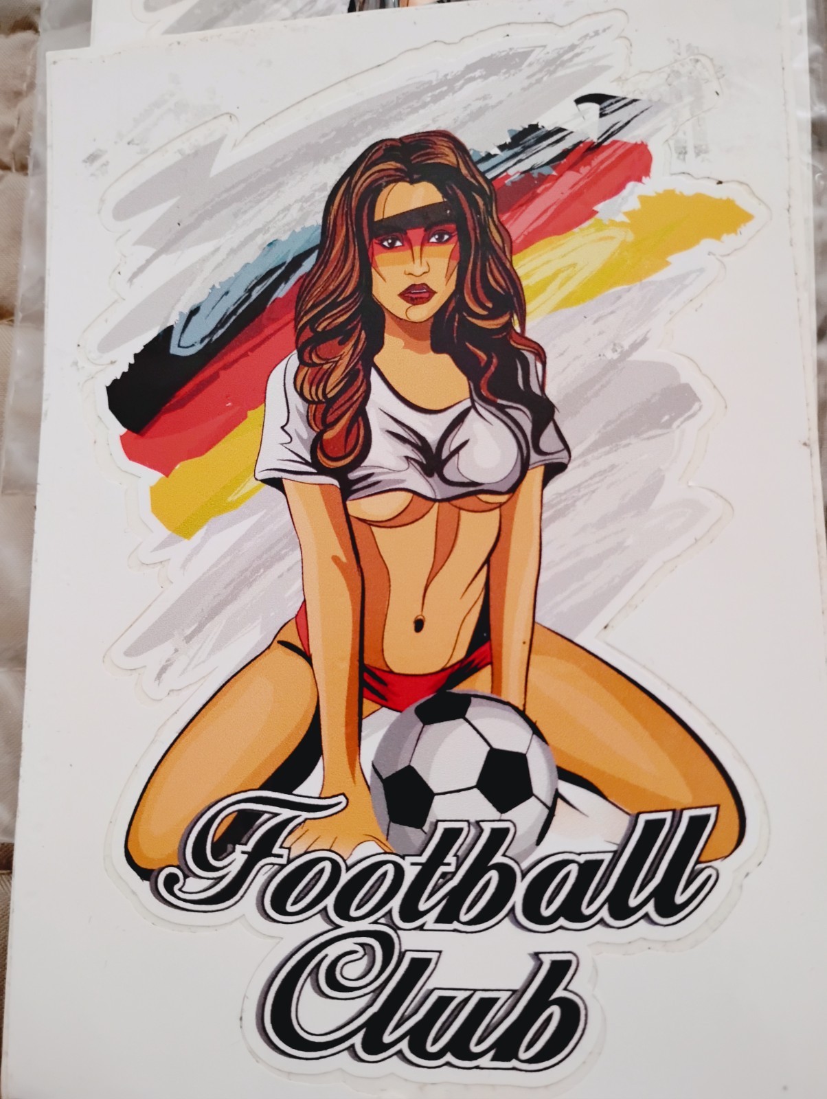 World Cup,Germany Flag Soccer Club Fan FUN .kind Car Bumper Sticker Decal B3
