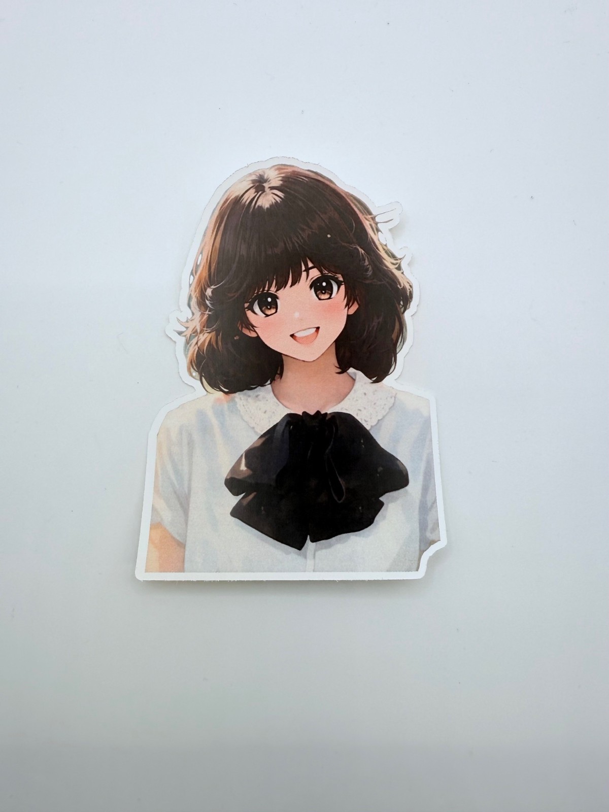 Brand New 80s Inspired Cute Anime Girl 2.5" by 3.75" Sticker