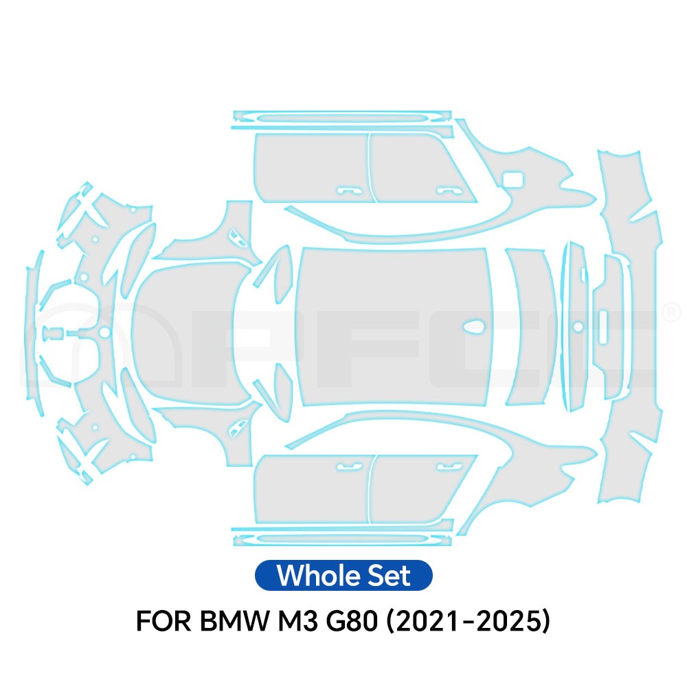 For BMW M3 G80 2021-2025 Full Car Precut Paint Protection Film Clear PPF TPU Kit
