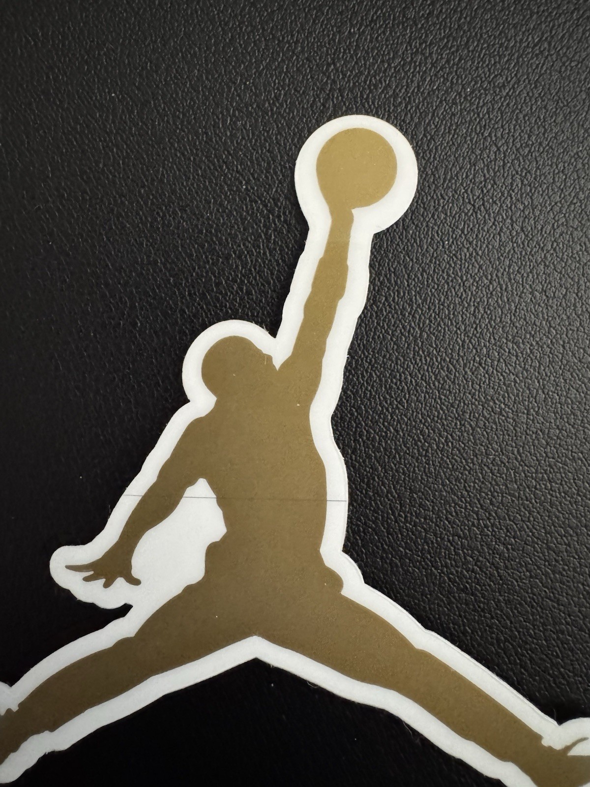 Authentic Air Jordan Jumpman Sticker (Approx 3.5" x 3.5") Nike Gold Flight Logo