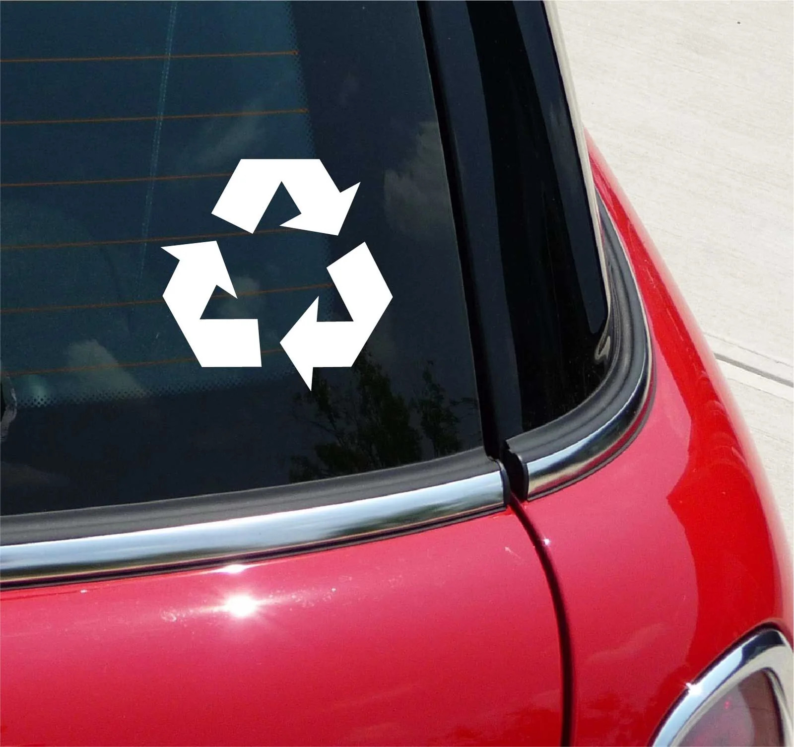 RECYCLE RECYCLING REFUSE GRAPHIC DECAL STICKER ART CAR WALL DECOR