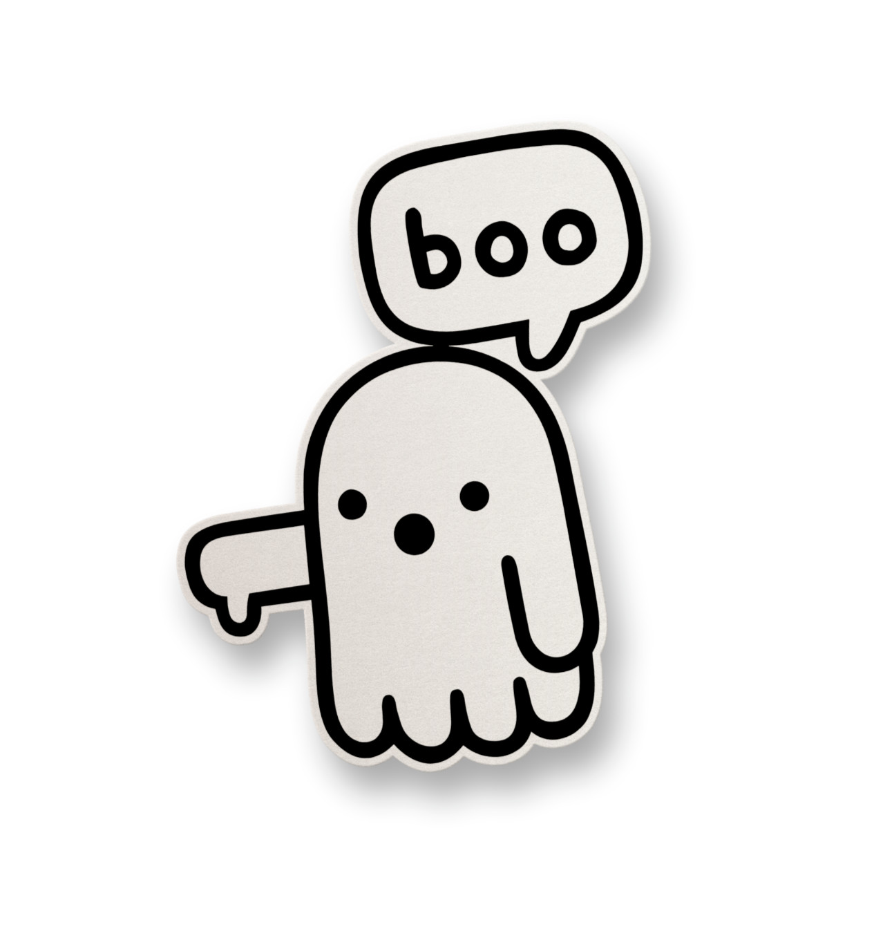 Boo (Ghost) Vinyl Sticker Funny Sticker Decal Water Bottle Sticker Decal