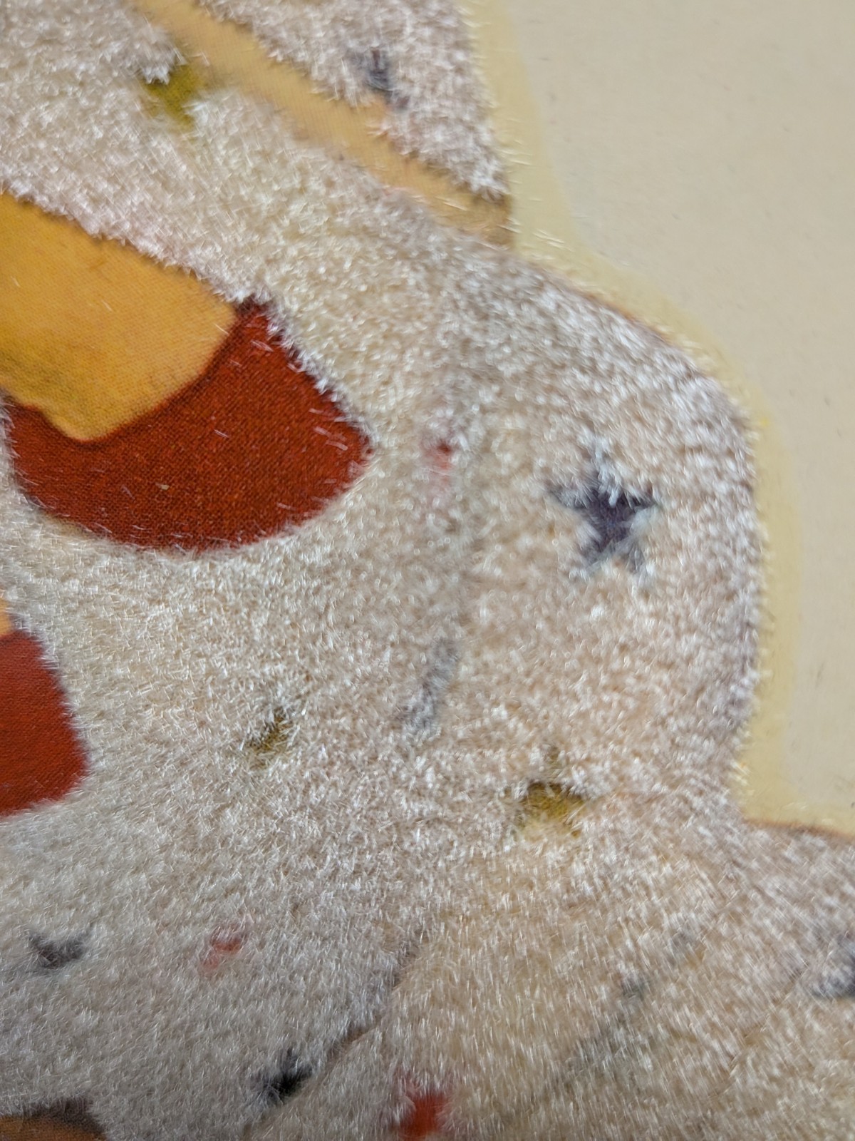 3 Vtg 60's Anthropomorphic Bears & Lamb CUTIES Decals Meyercord Fuzzy Wall Decor