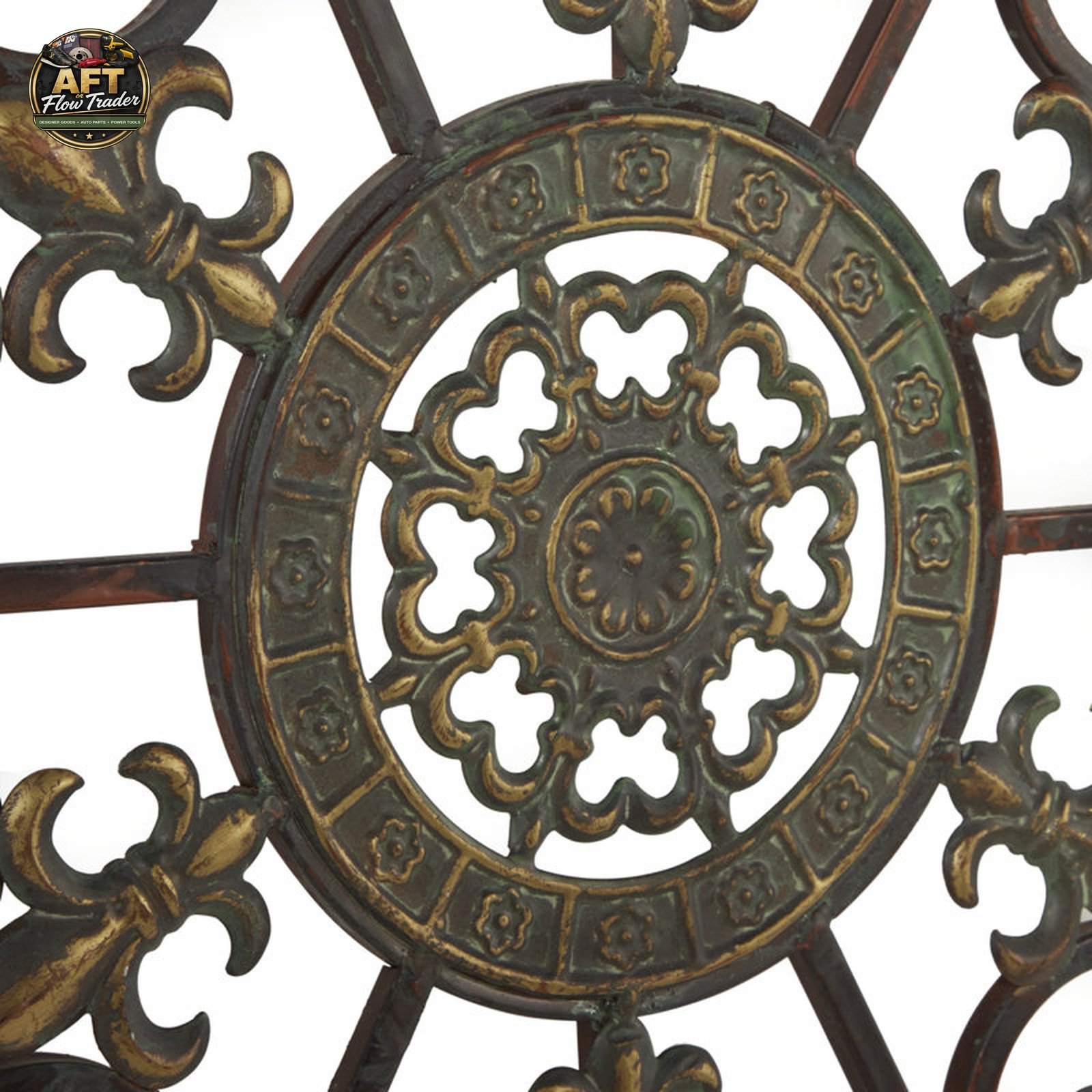 Charlton Home Traditional Abstract Wall Decor on Metal