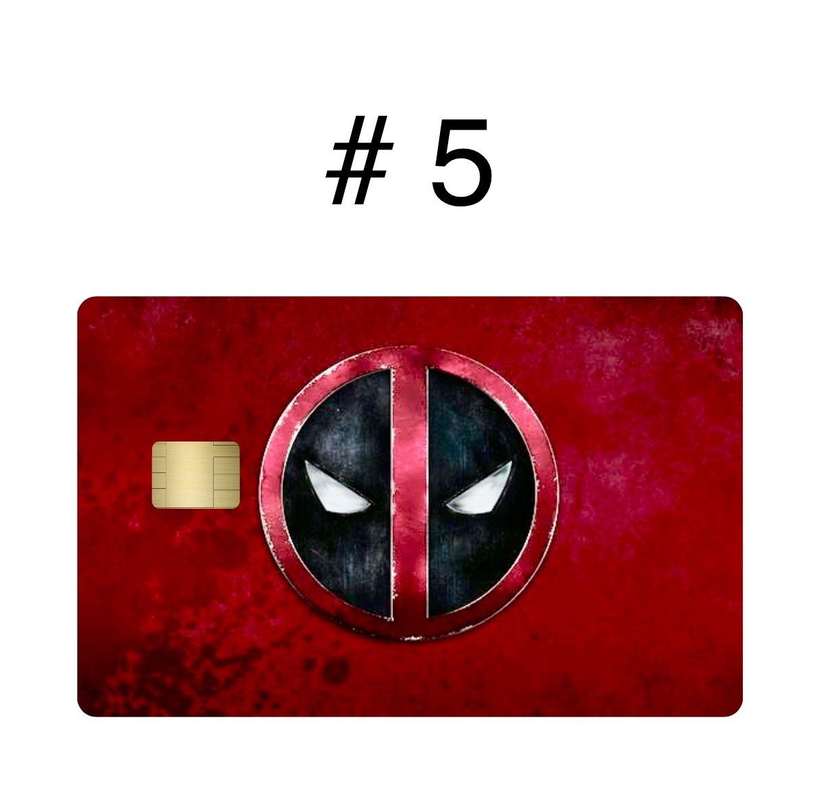 2 Deadpool Premium Print Bank Card Vinyl Skins Small Chip. Choose Any 2