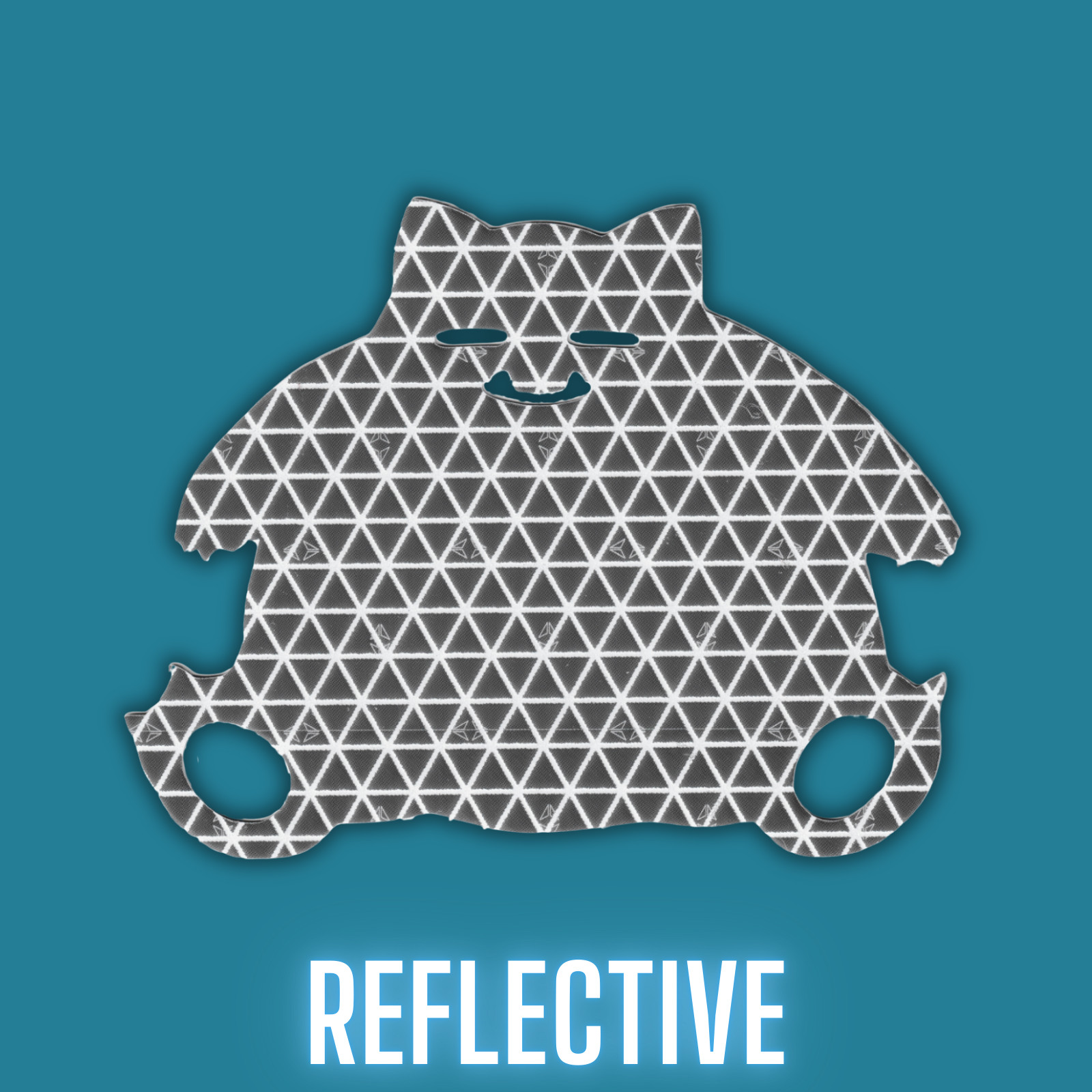 Pokemon Snorlax Reflective Decal Reflector Sticker for Car, Window, Bike, Helmet