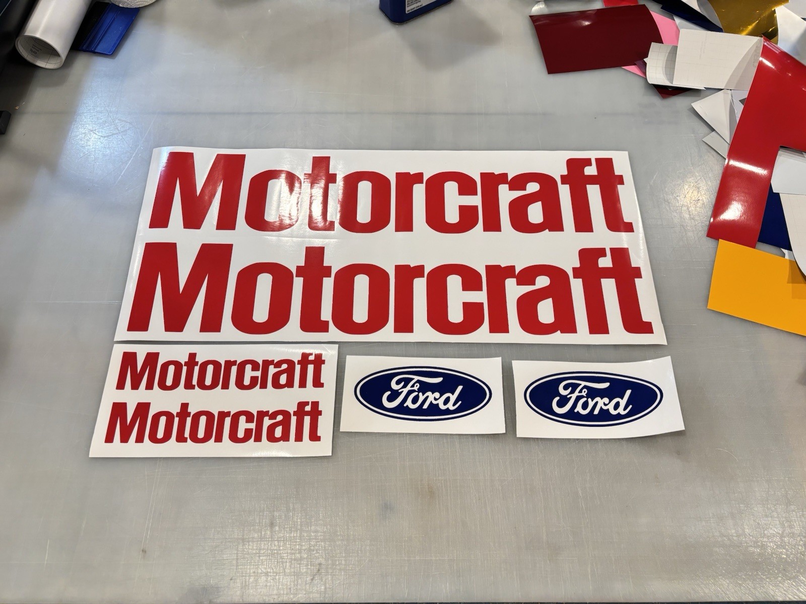 TWO Super Snake Cobra Die Cut Vinyl Decals (L/R Pair) Shelby Ford Mustang Bronco