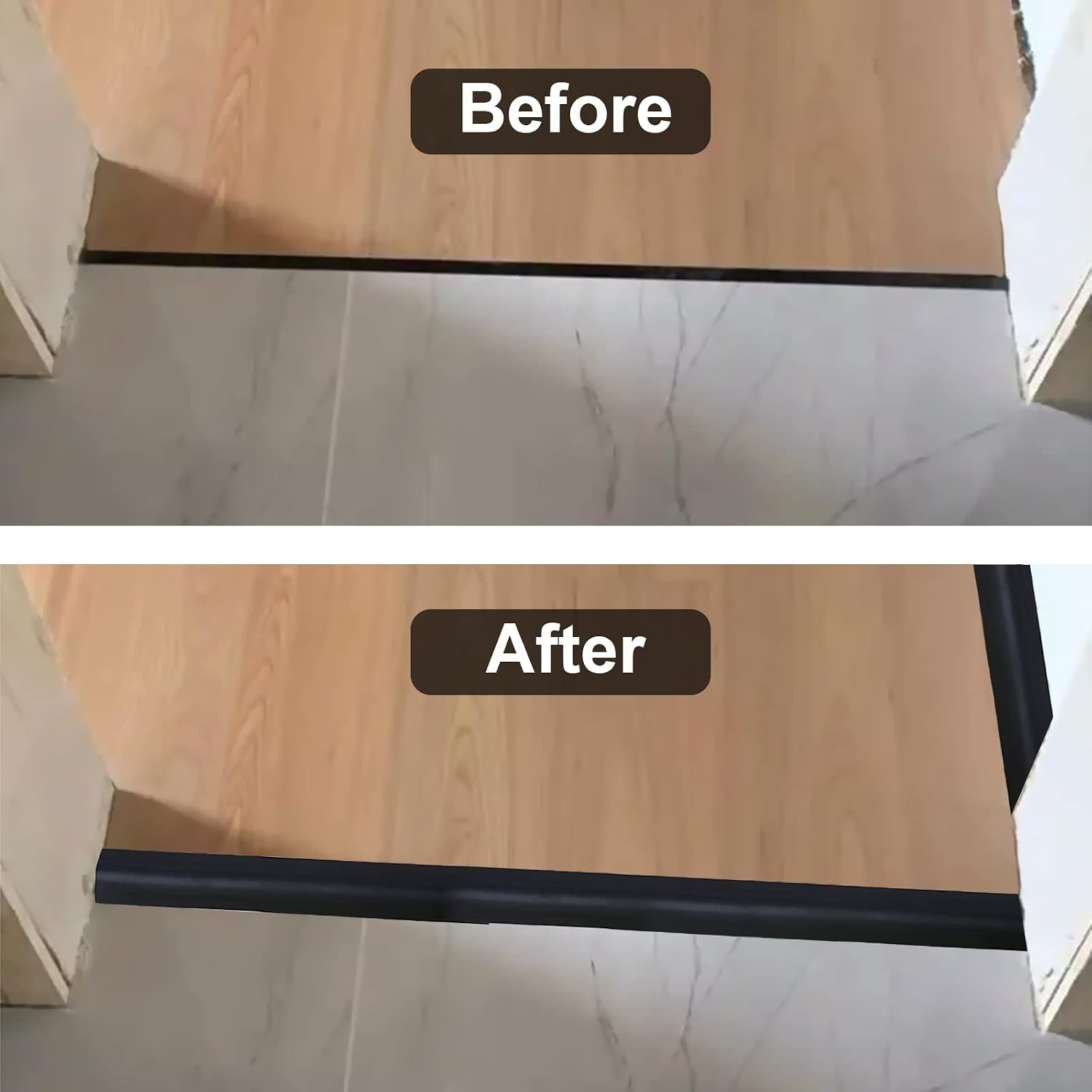 Floor/Door Flat Transition Strip & Self Adhesive Floor Vinyl Floor Edge Trim Lam