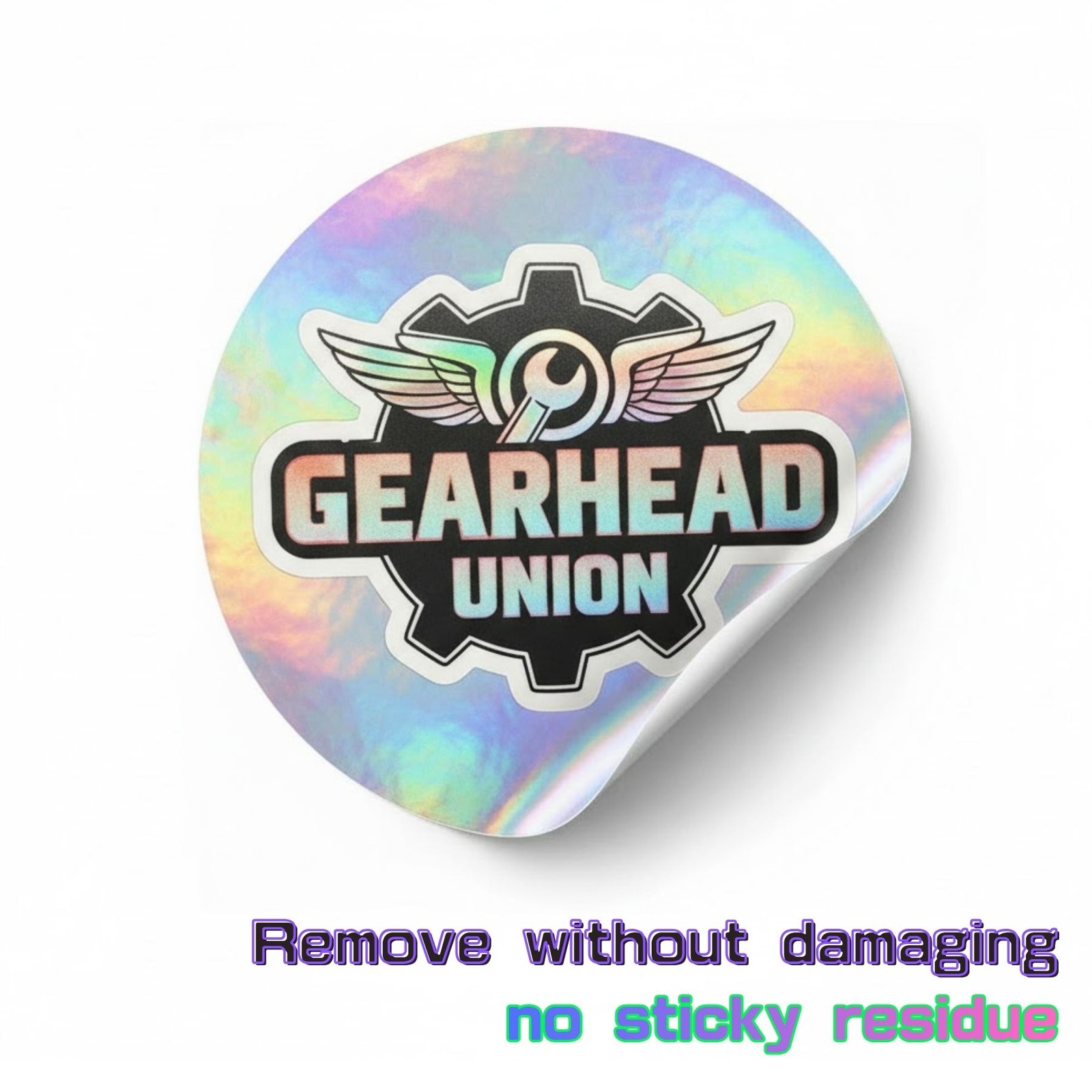 Custom Holographic Die Cut Sticker Decals Labels Logo Bulk Vinyl Waterproof UV