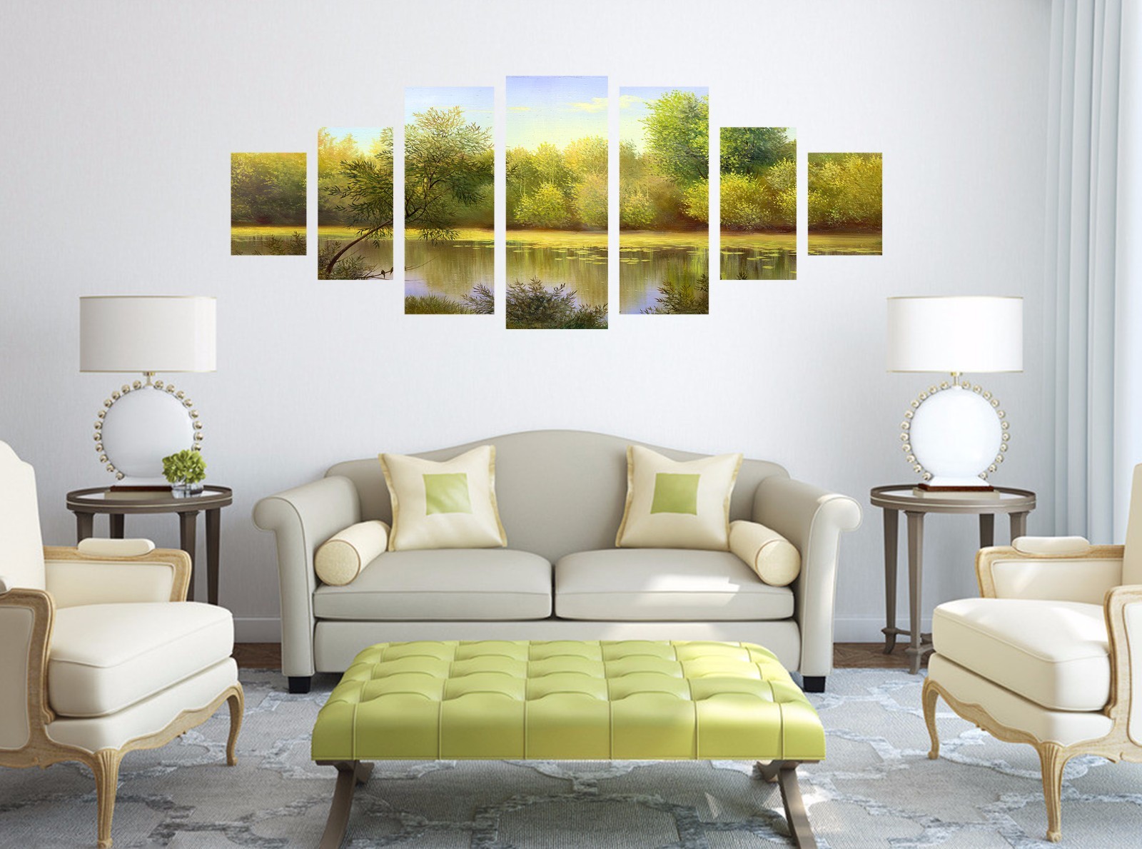 3D Grove River Bank 666 Unframed Print Wall Paper Decal Wall Deco Indoor AJ Wall