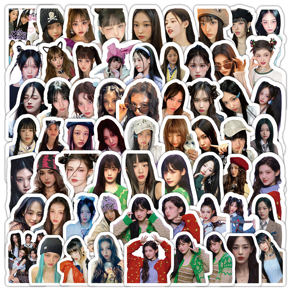 100Pcs NewJeans Sticker for Adults Teens Girls Scrapbooking Water Bottles