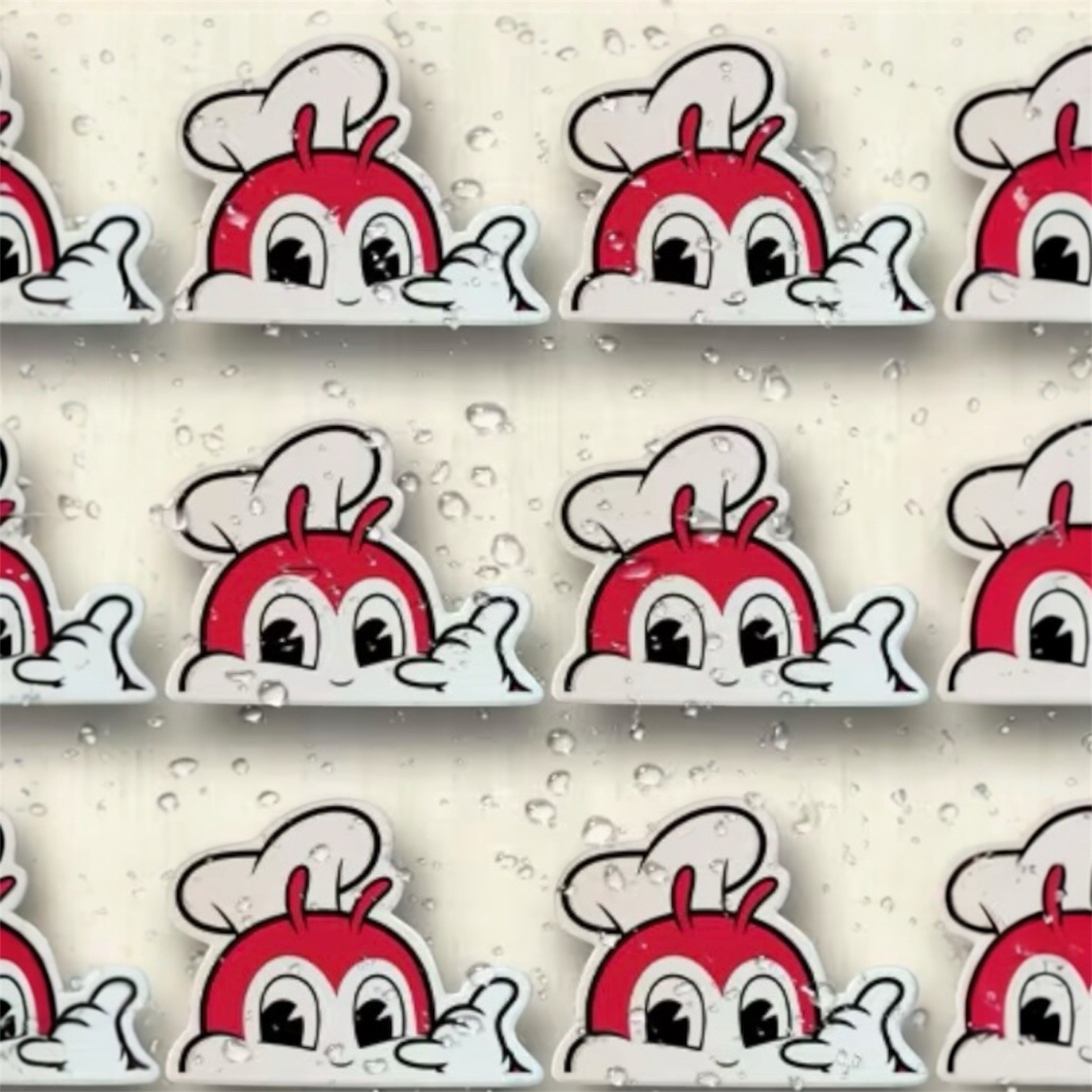 6 PACK JOLLIBEE PHILIPPINES FAST FOOD 2” VINYL DECAL DIECUT STICKER SET LOT