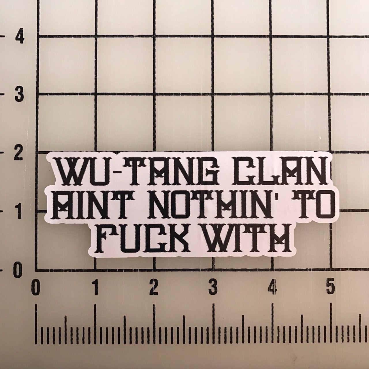 Wu Tang Clan F With 5" Wide Vinyl Decal Sticker BOGO