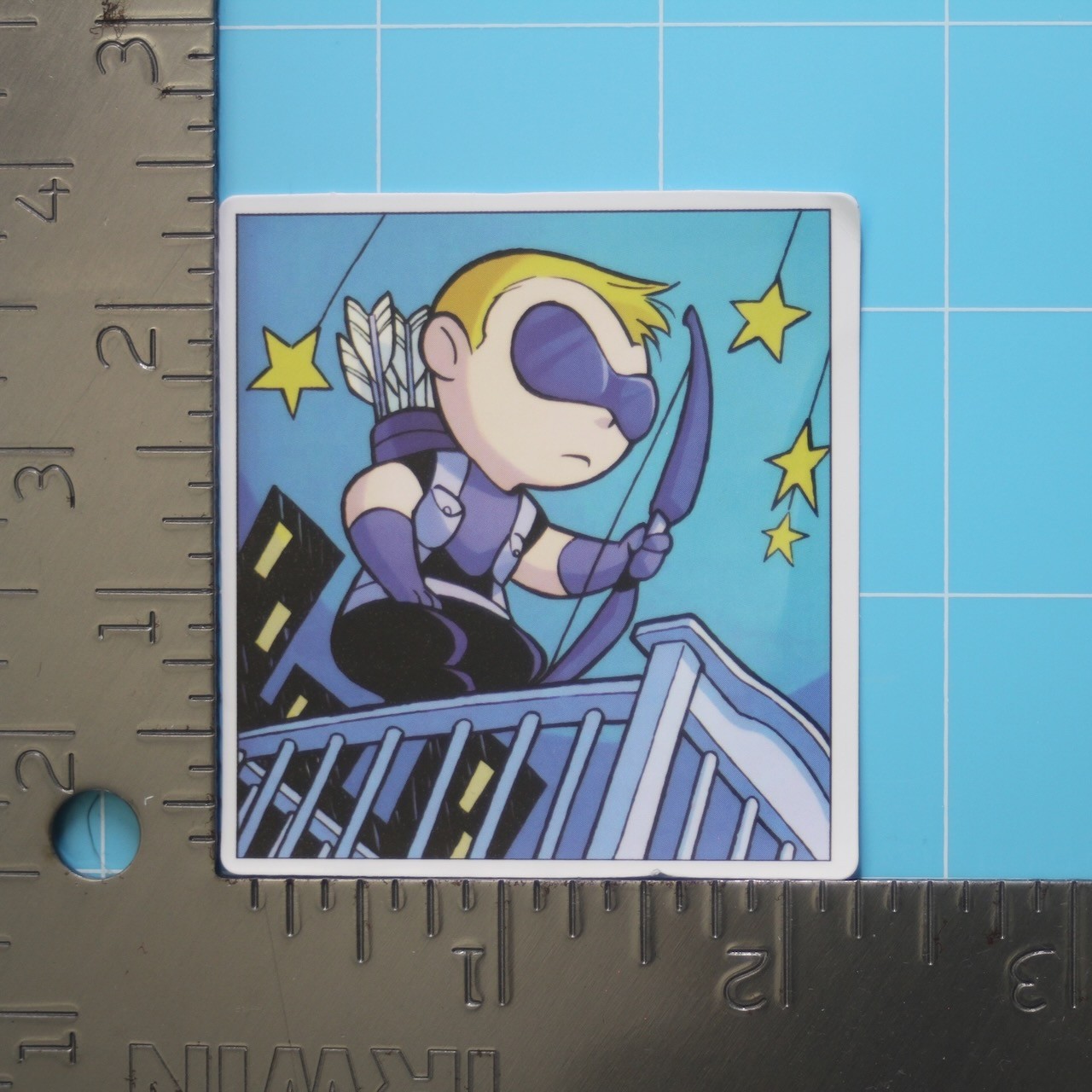 Marvel Universe Sticker (HAWKEYE) MCU Superheroes, Gloss PVC Decal