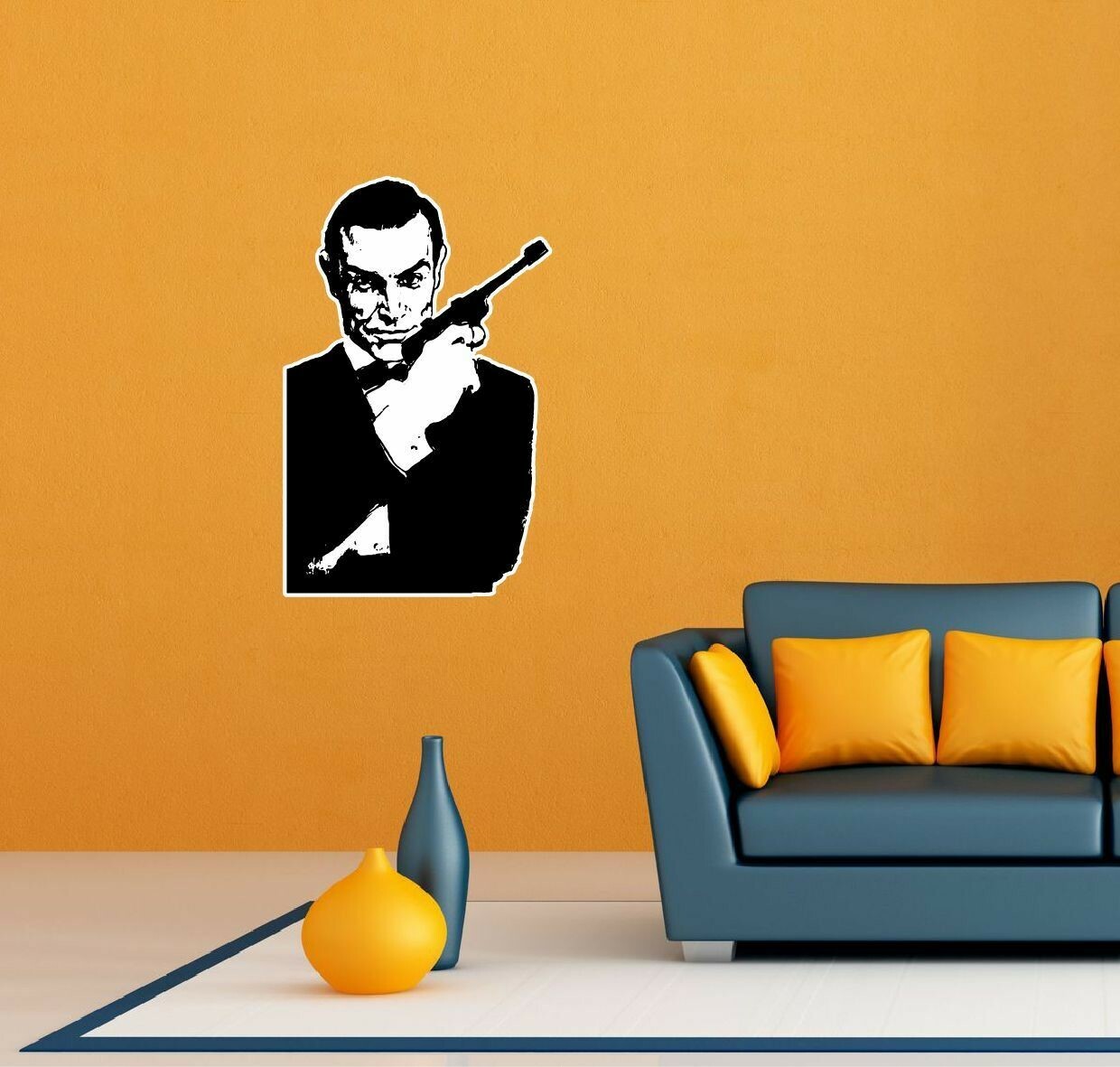 James Bond Agent 007 Room Wall Garage Decor Sticker Decal 18"X25"