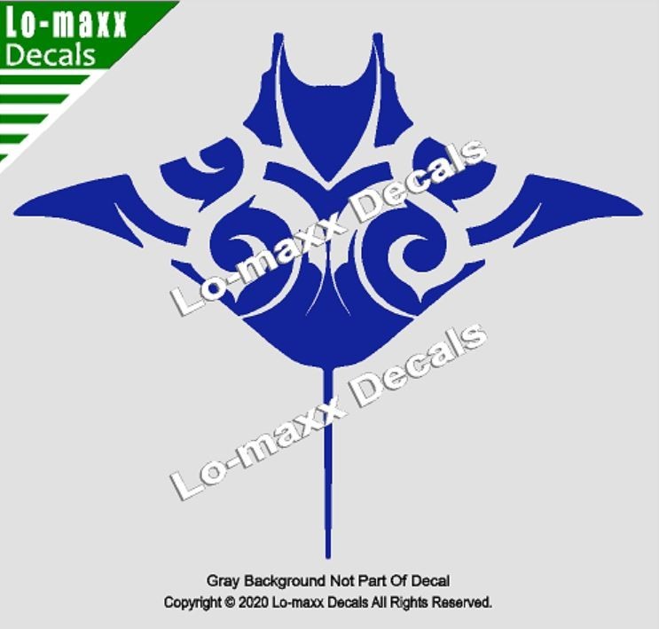 Manta Ray Fish Sea Life Seashore Ocean Beach Car Truck SUV Die Cut Vinyl Decal