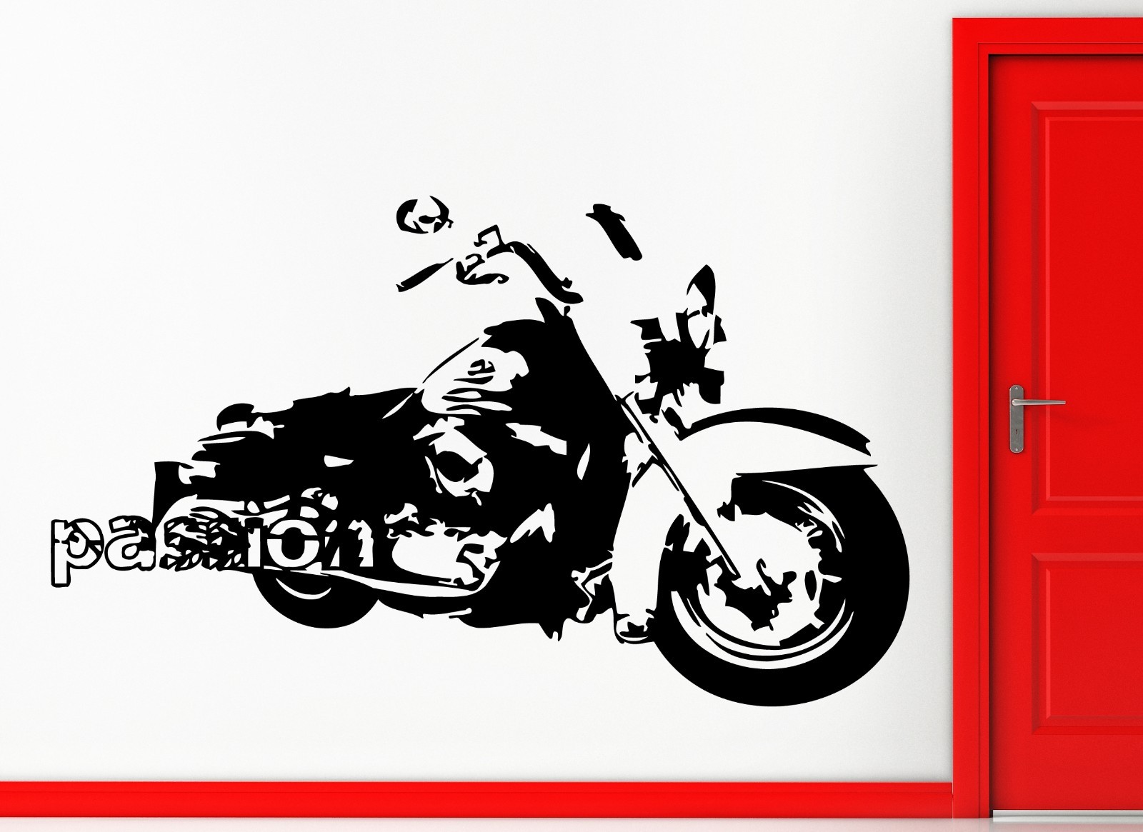 Bike Biker Passion Motorcycle Speed Decor Wall Stickers Vinyl Decal (z2252)