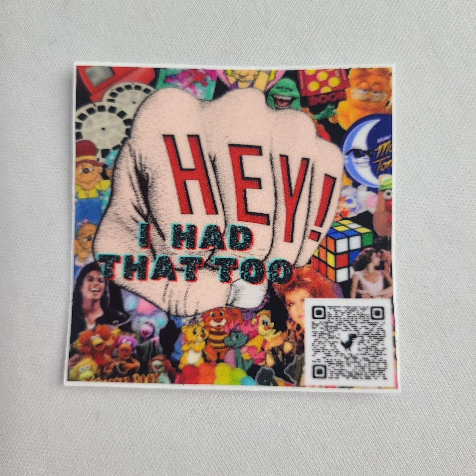 Hey I Had That Too! Ebay Store Sticker 2.5" Square FREE SHIPPING 80's Themed