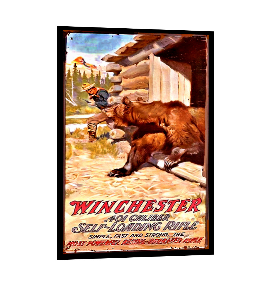 Winchester Rifles Guns Firearms Big Game Ammunition Sign Sticker 4 SIZES