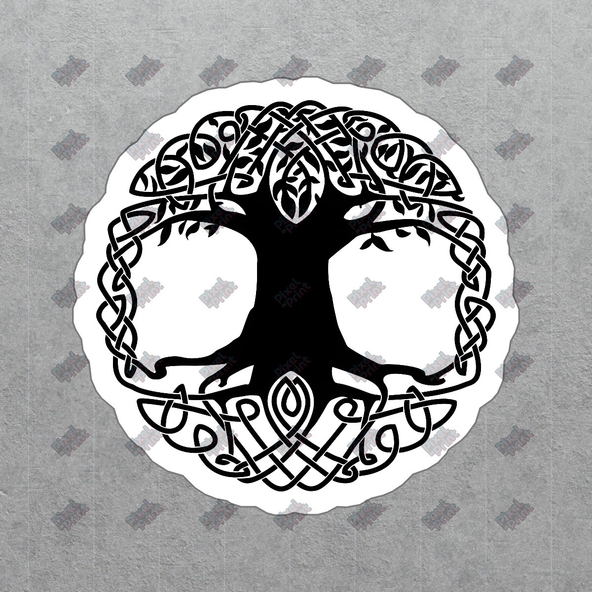 Intricate Tree of Life Vinyl Sticker Celtic Design Decal for Home #849079
