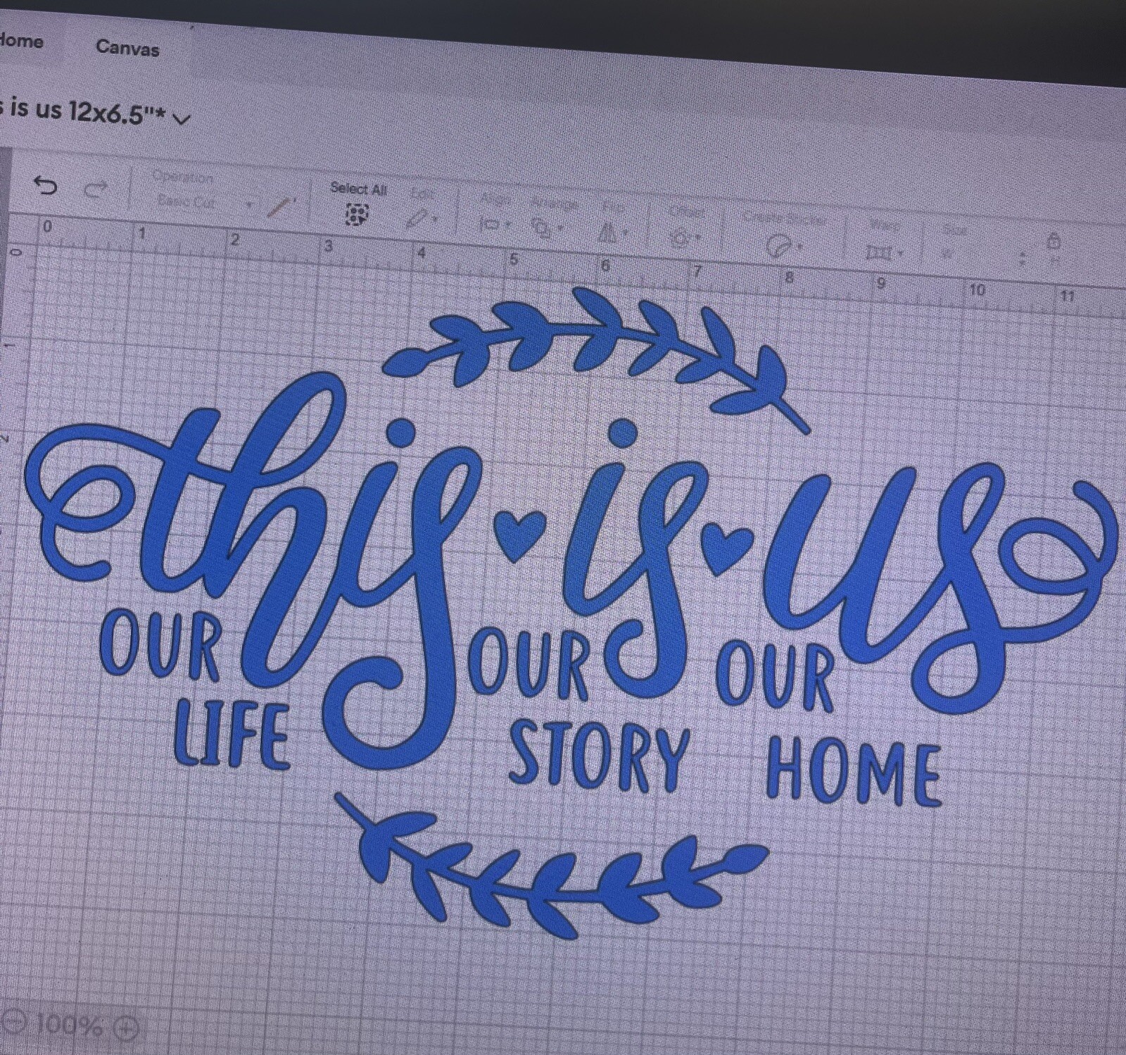 "This is us" Our Family Home decal sticker, Removable vinyl Wall decor 12×6.5"