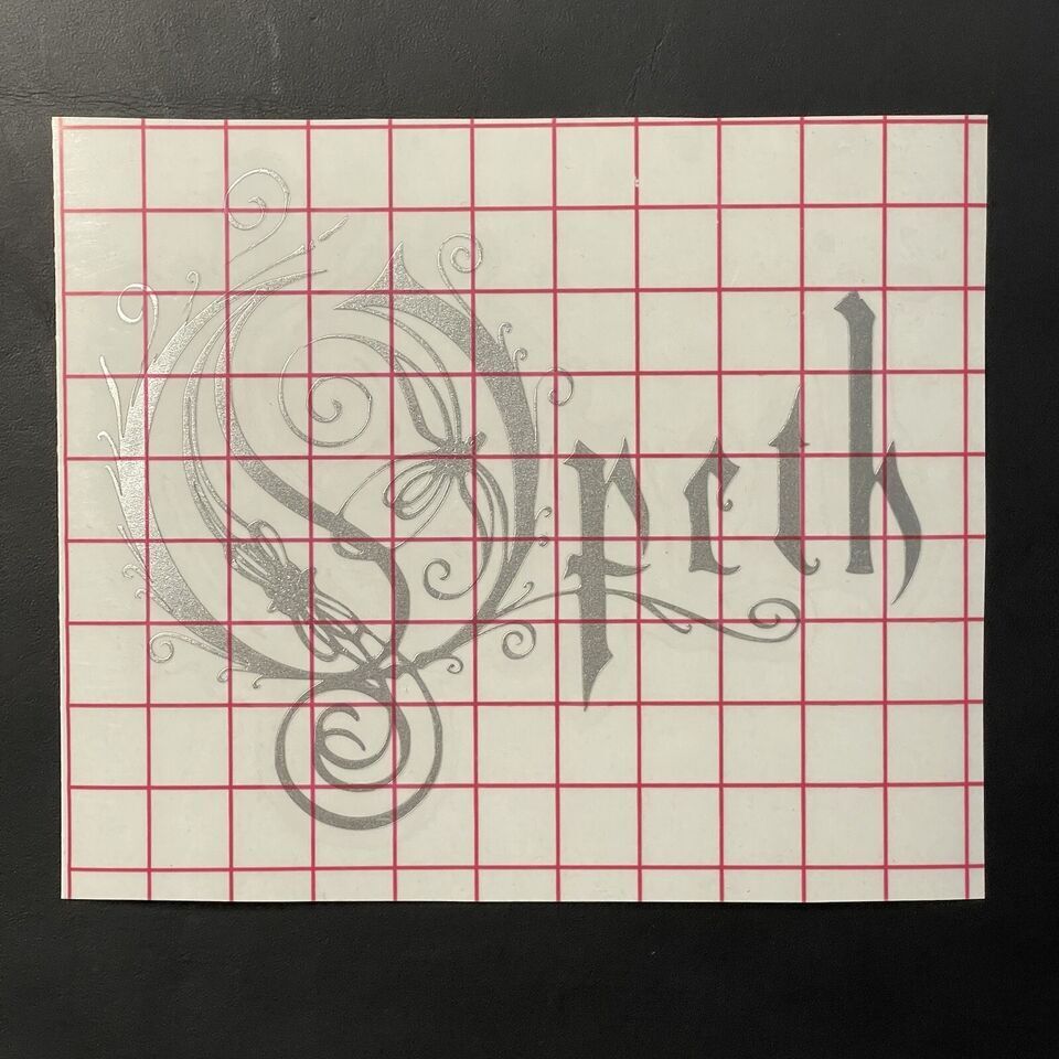 Opeth Car Decal Vinyl Band Logo Glossy Bumper Sticker Heavy Metal Progressive