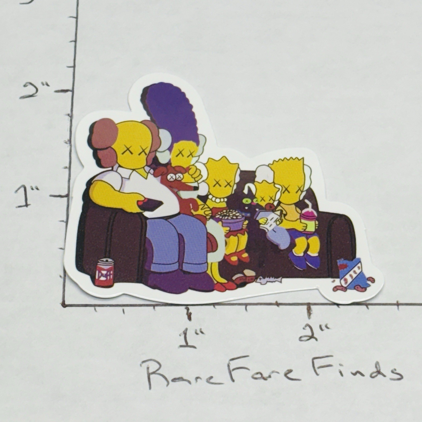 KAWS The Simpsons Skateboard Laptop Bottle Vinyl Decal Sticker • w/ Tracking‼